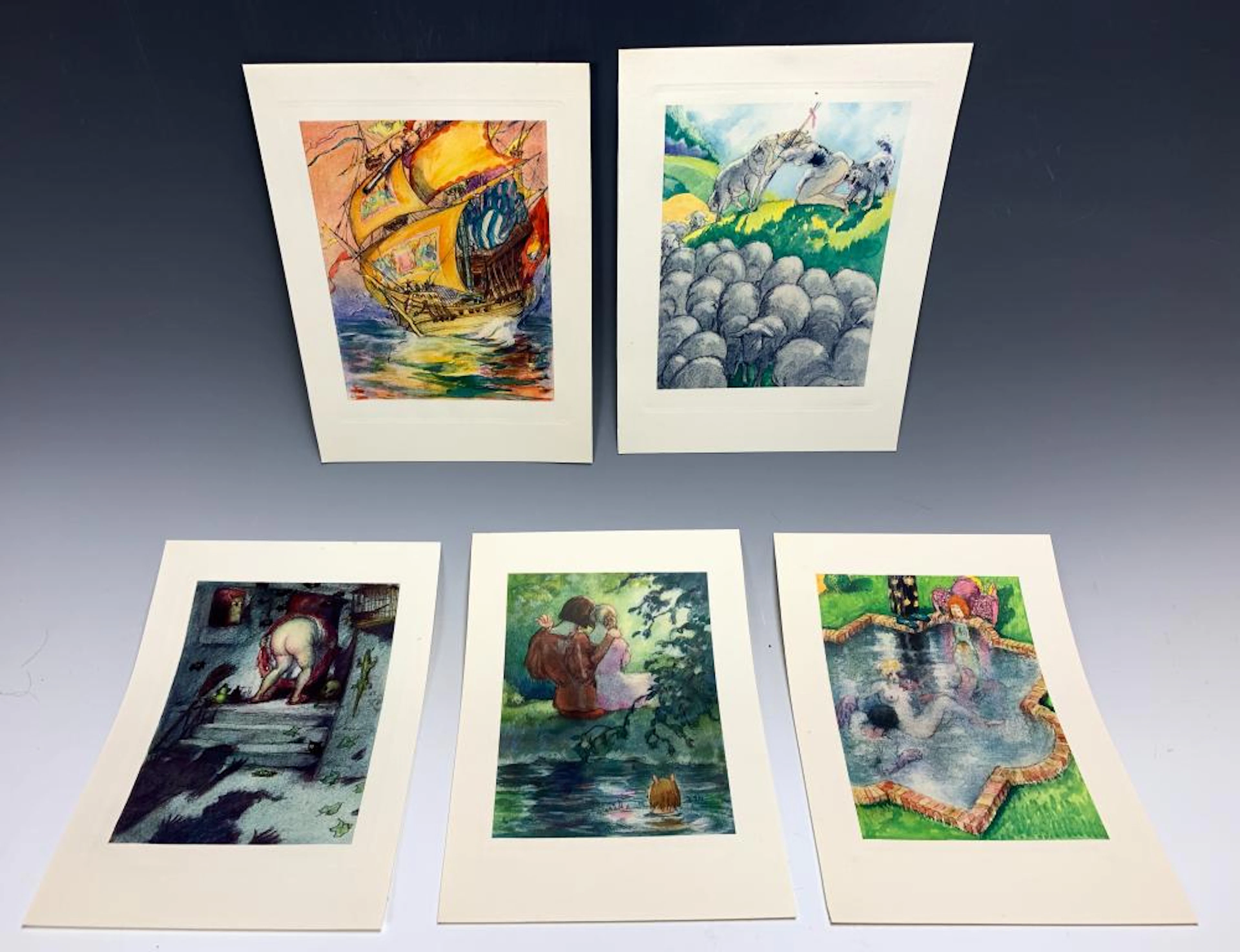 5 Louis Icart Original 1936 Gargantua Prints