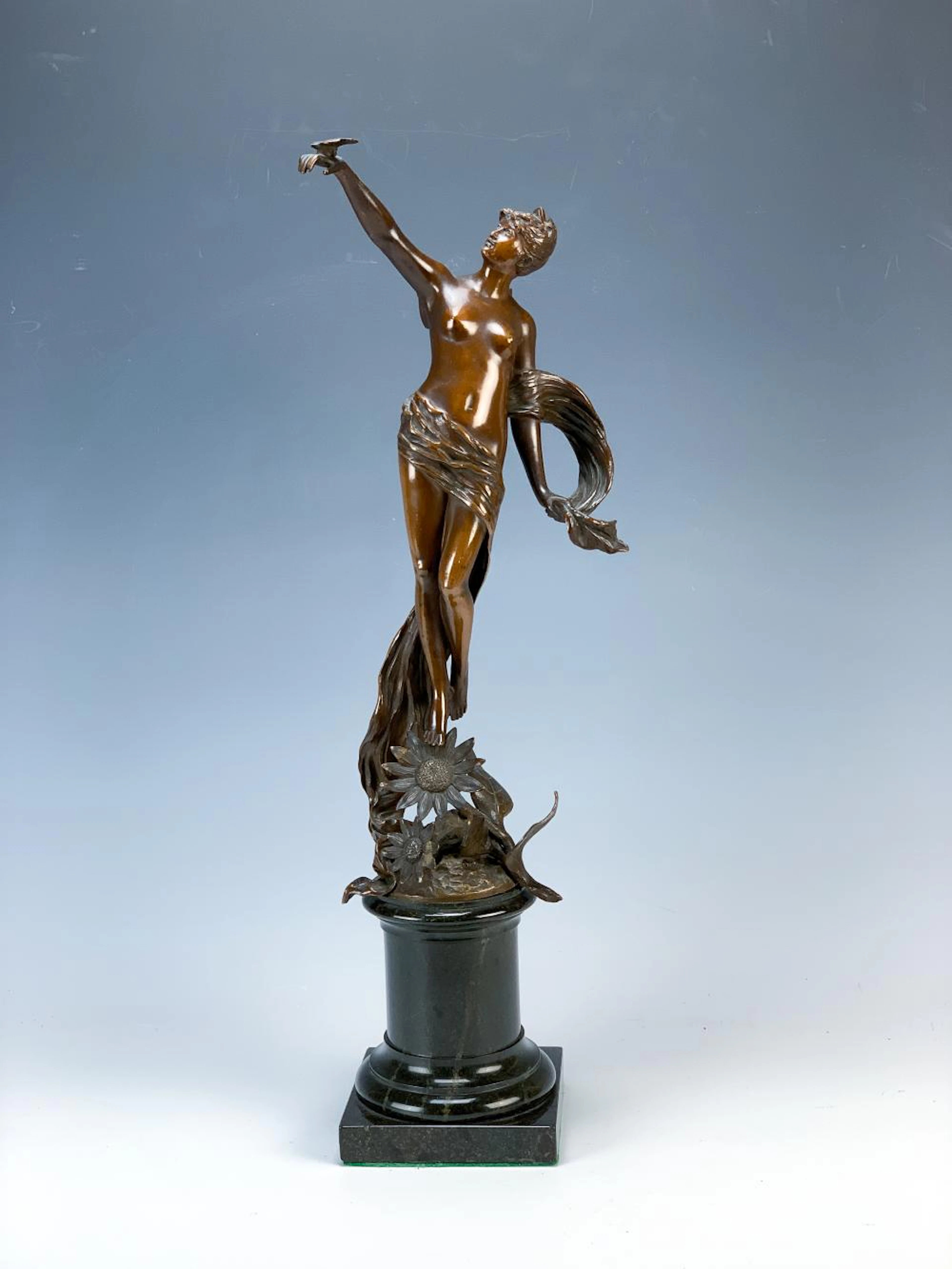 Franz Rosse (German, 1858-1900) Bronze Fairy