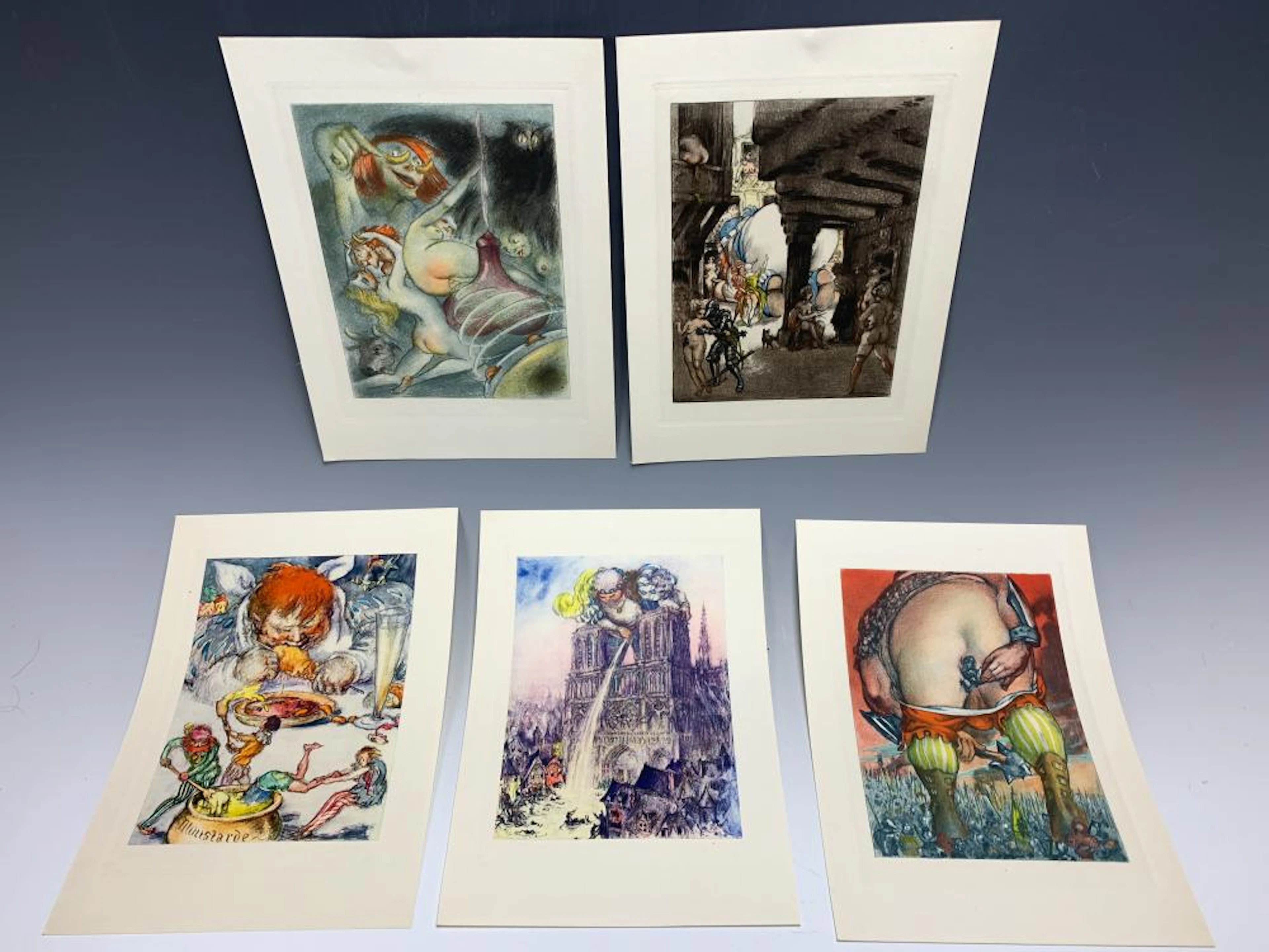 Louis Icart 5 Original 1936 Gargantua Prints