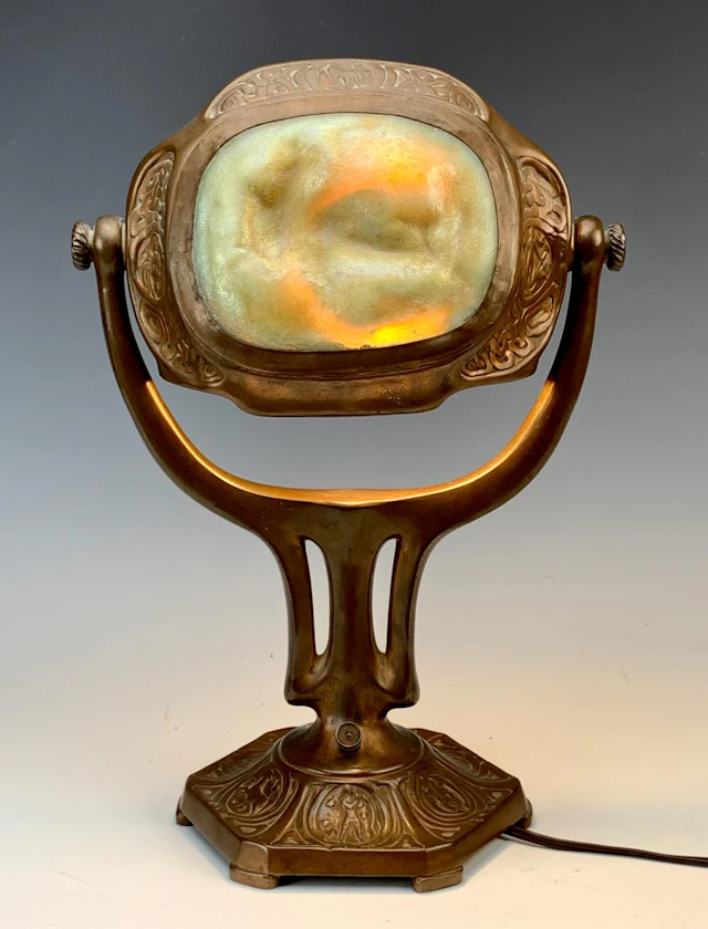 Tiffany Studios "Zodiac" Turtleback Desk Lamp