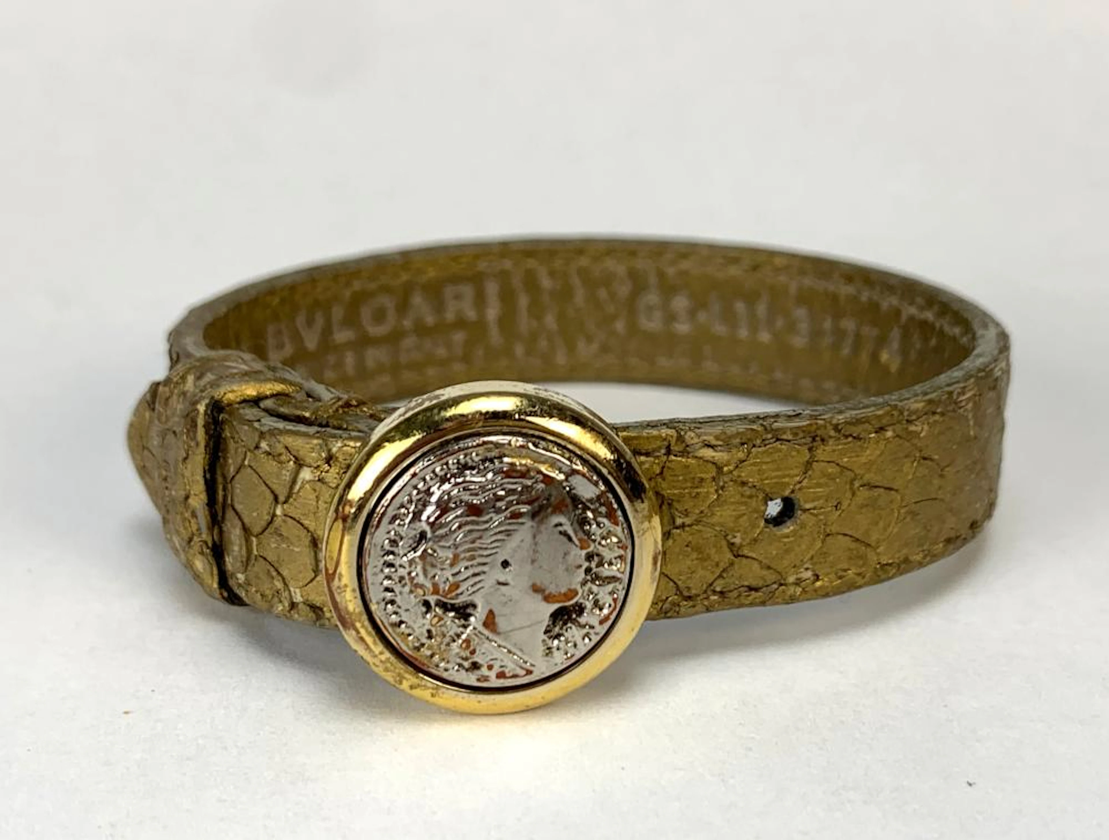 Bulgari Monete Roman Silver Coin Bracelet