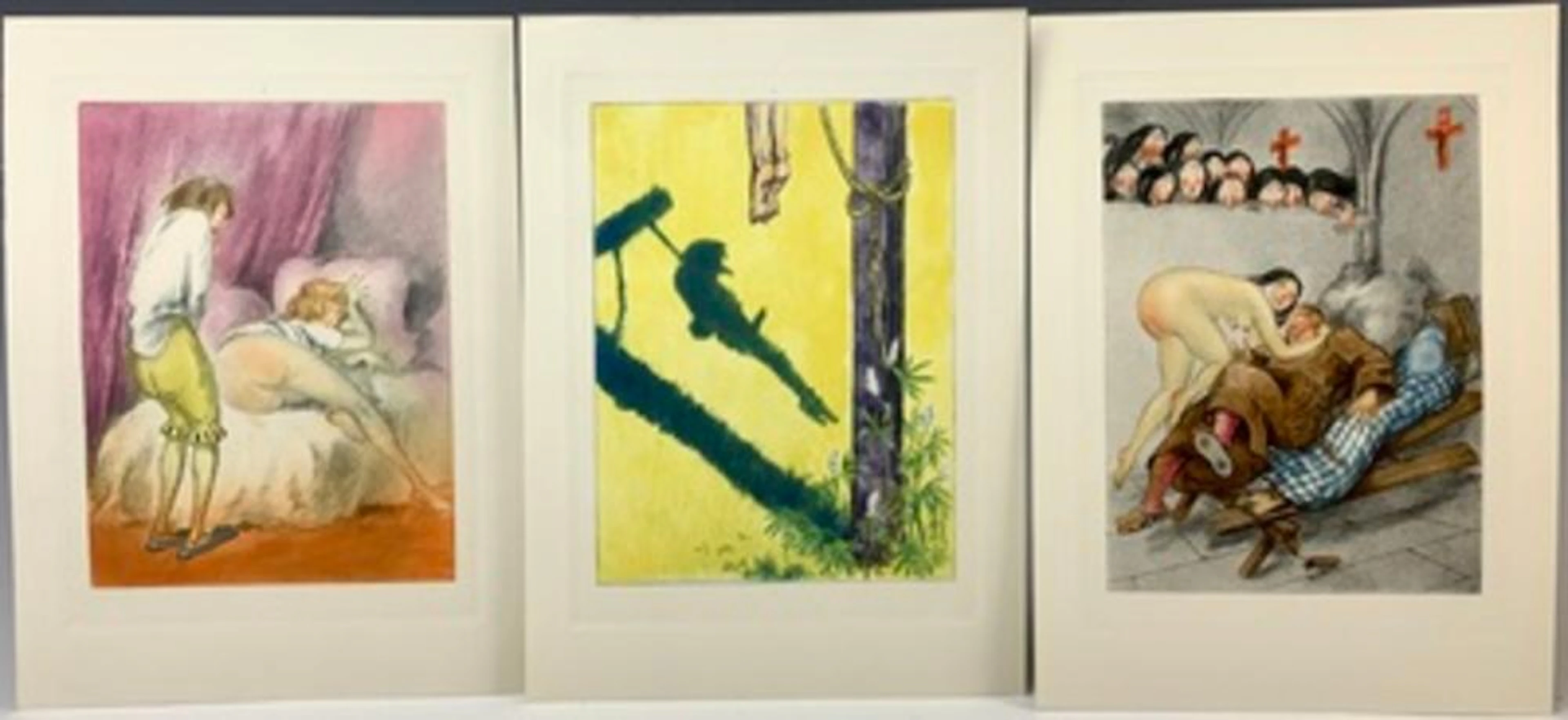 Original 3 Louis Icart Photograveurs from Gargantua