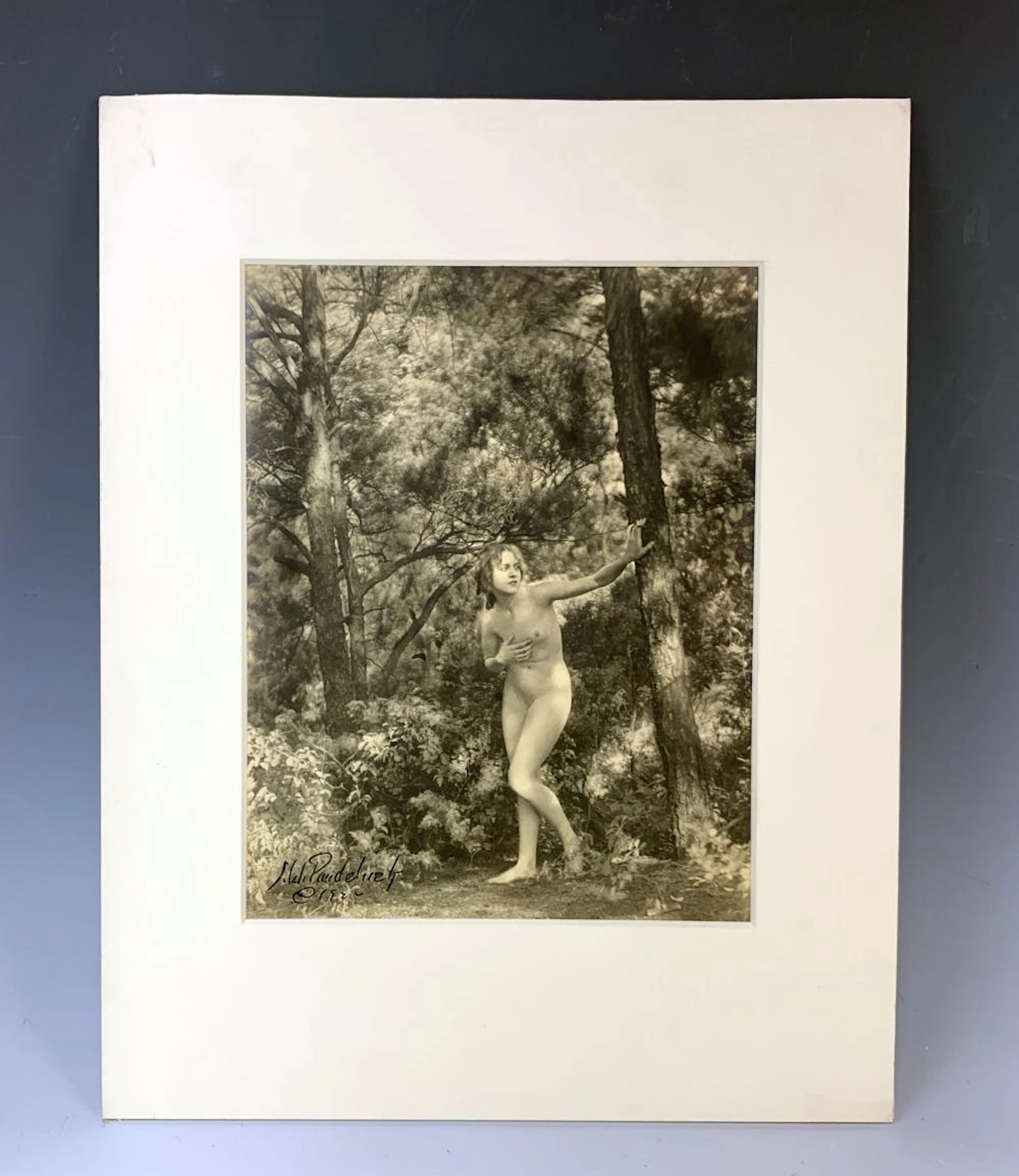 James W. Pondelicek "Nude in the Woods" Photo