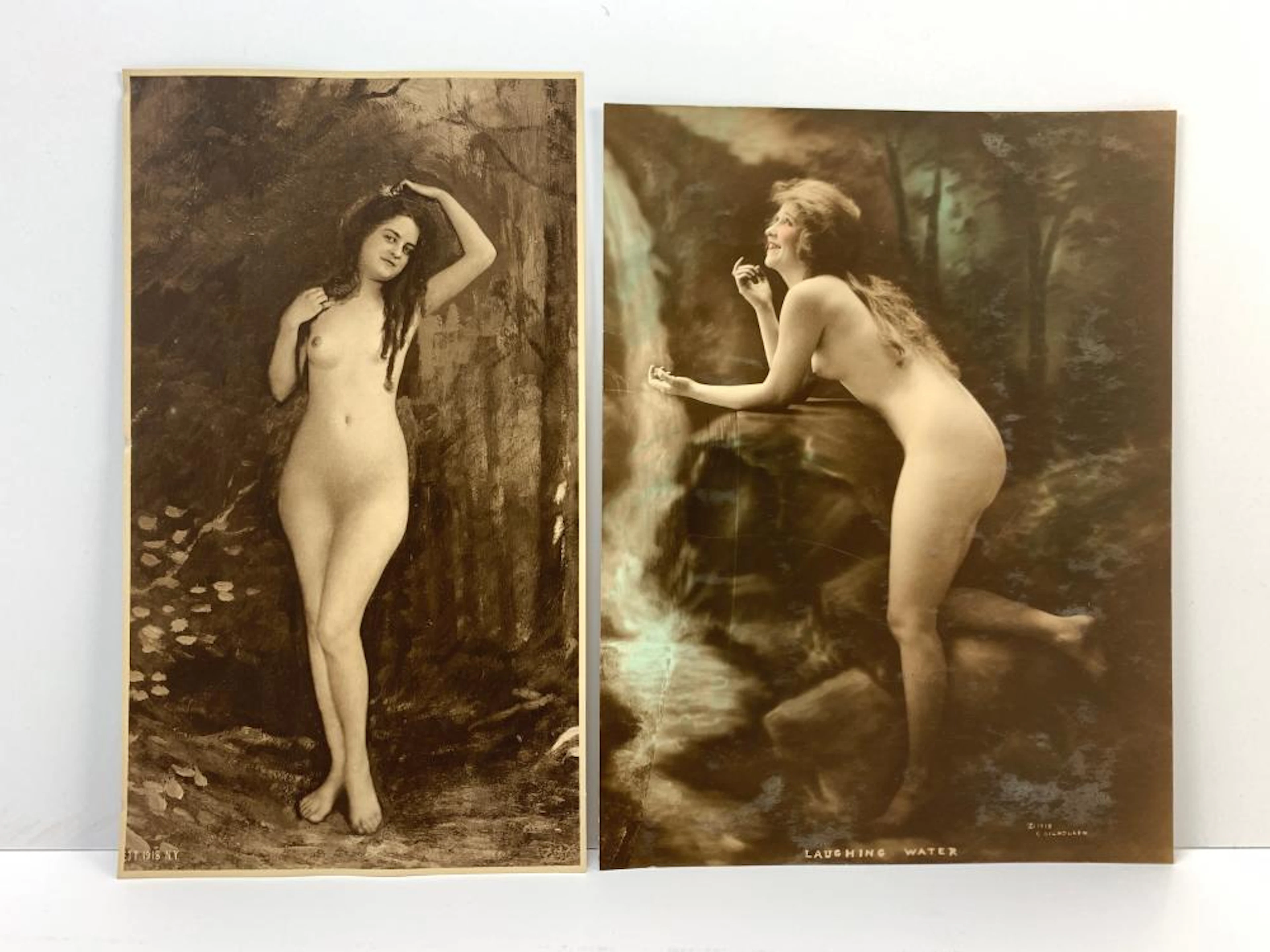 Pair Colored Tinted Nude Photos
