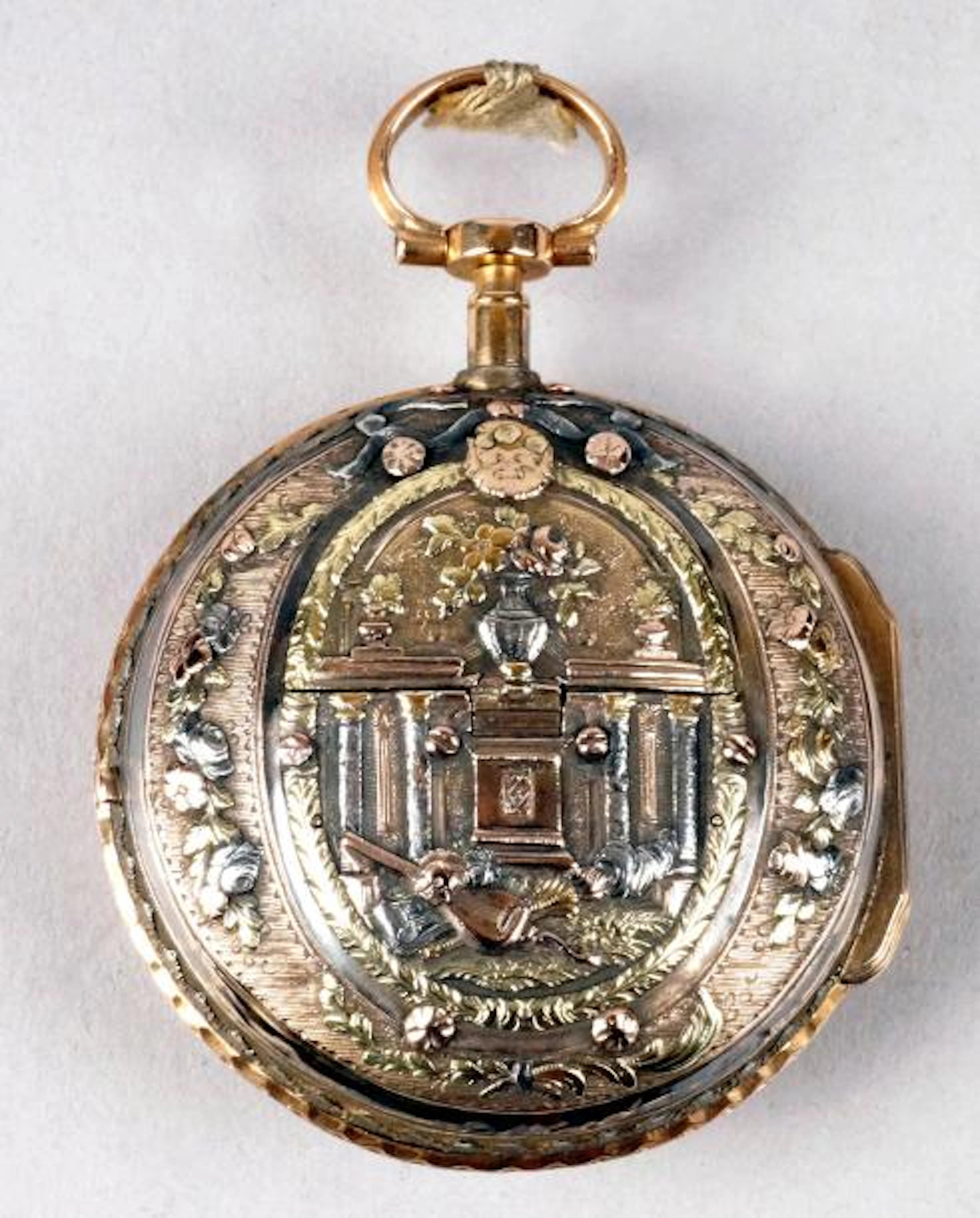 MONTRE DE GOUSSET à verge d'époque Louis XVI en or jaune