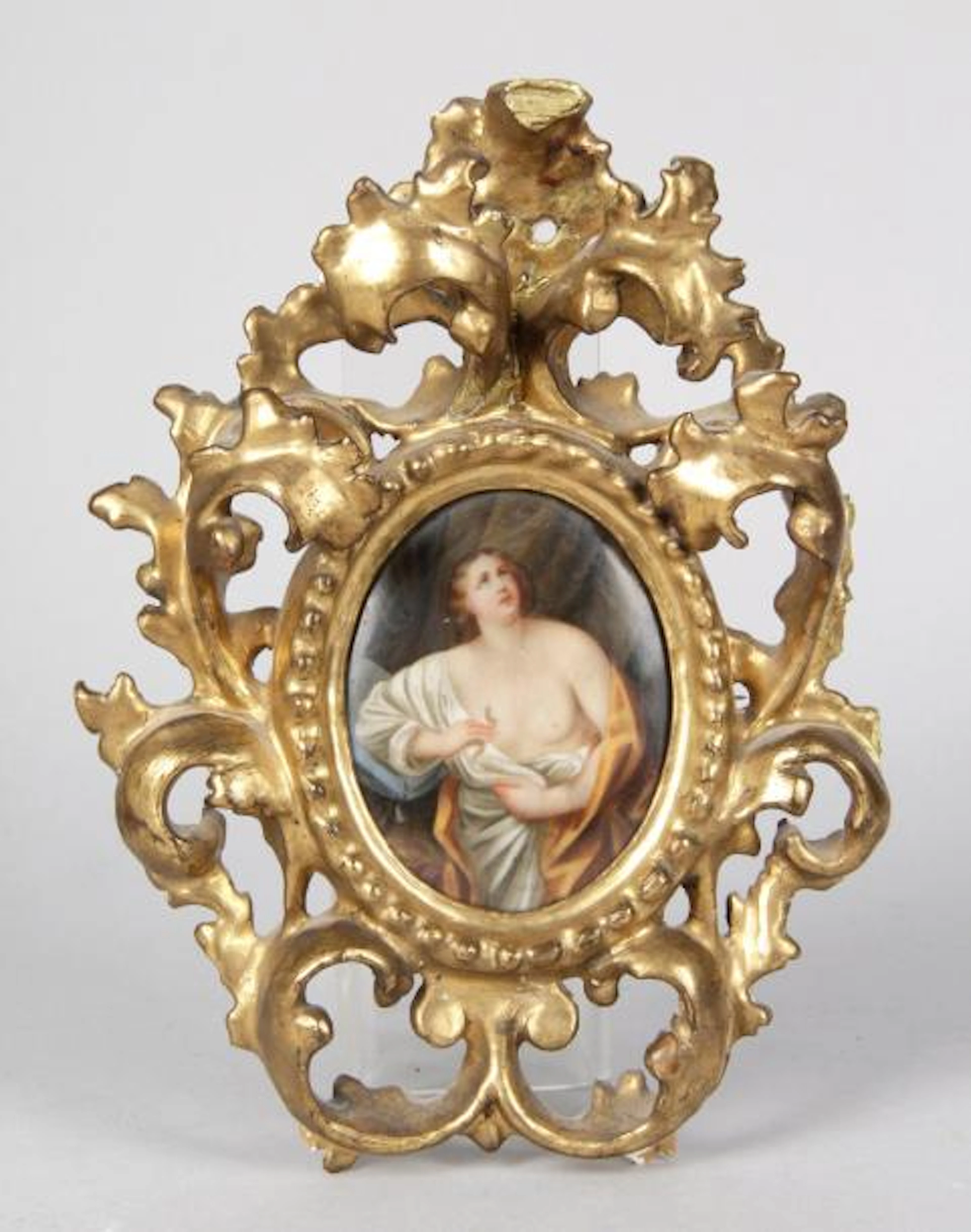 PEINTURE SUR PORCELAINE figurant le suicide…