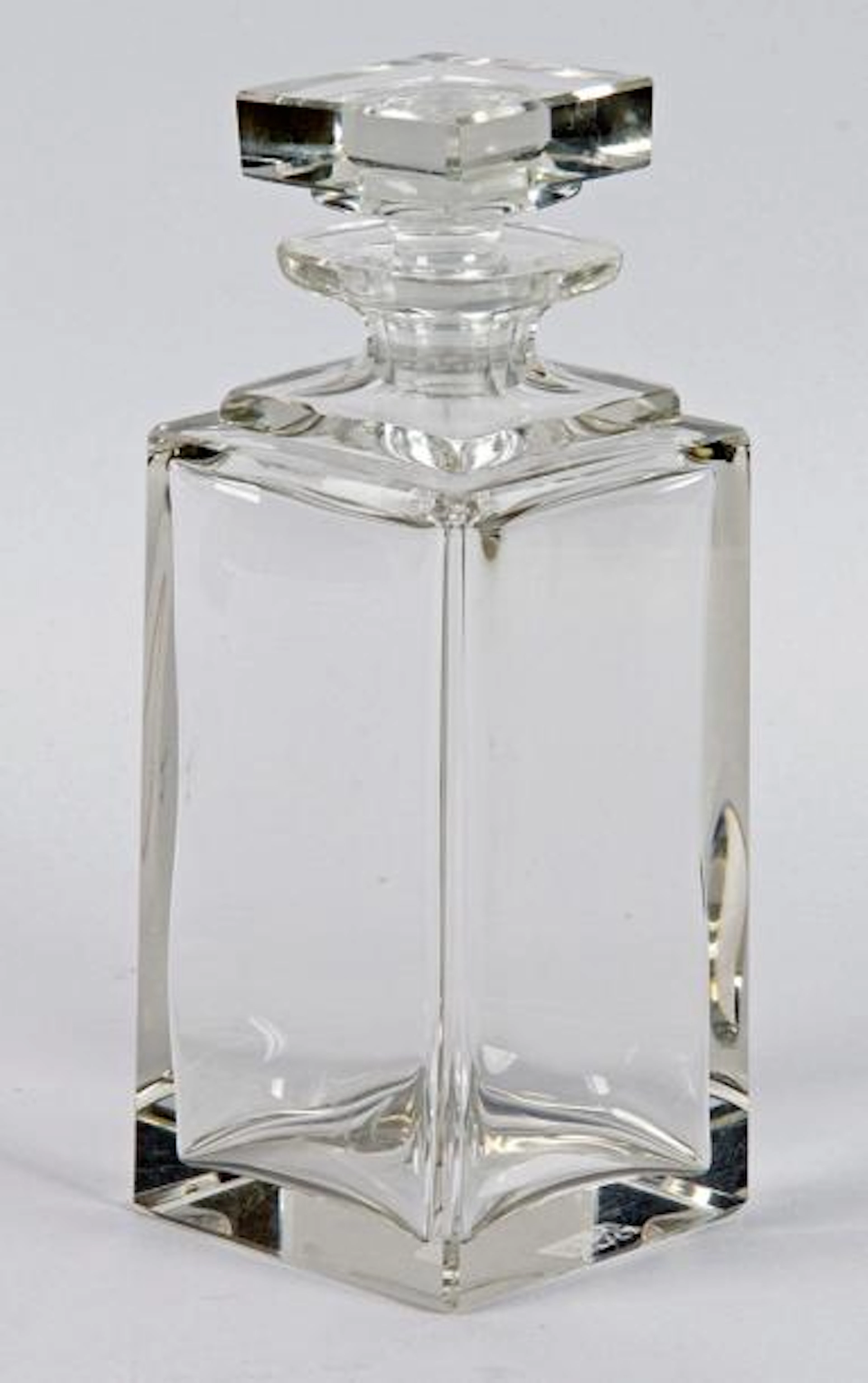CARAFE À WHISKY en cristal. H.: 24 cm