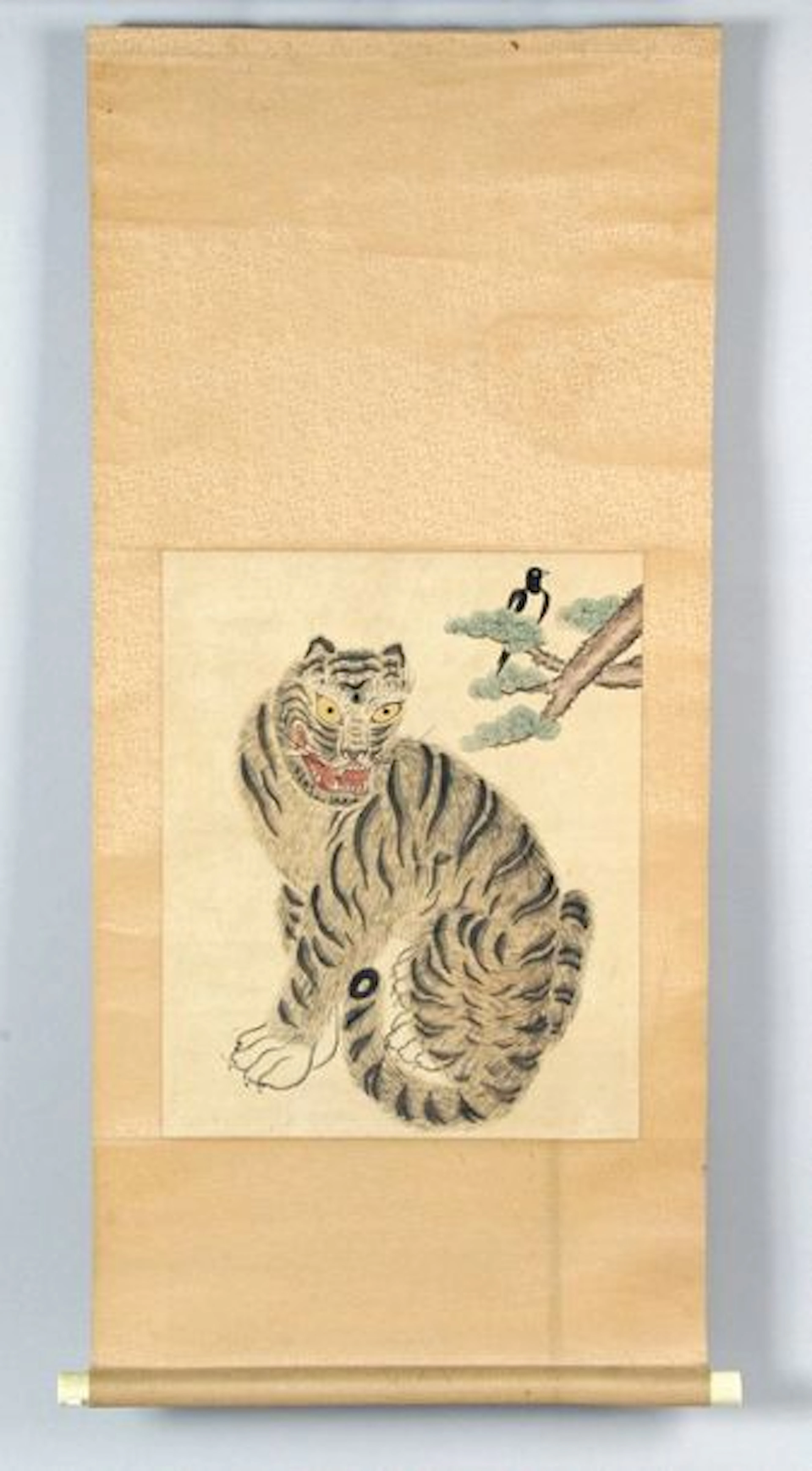 PEINTURE de type Minhwa, à l'encre de couleurs…