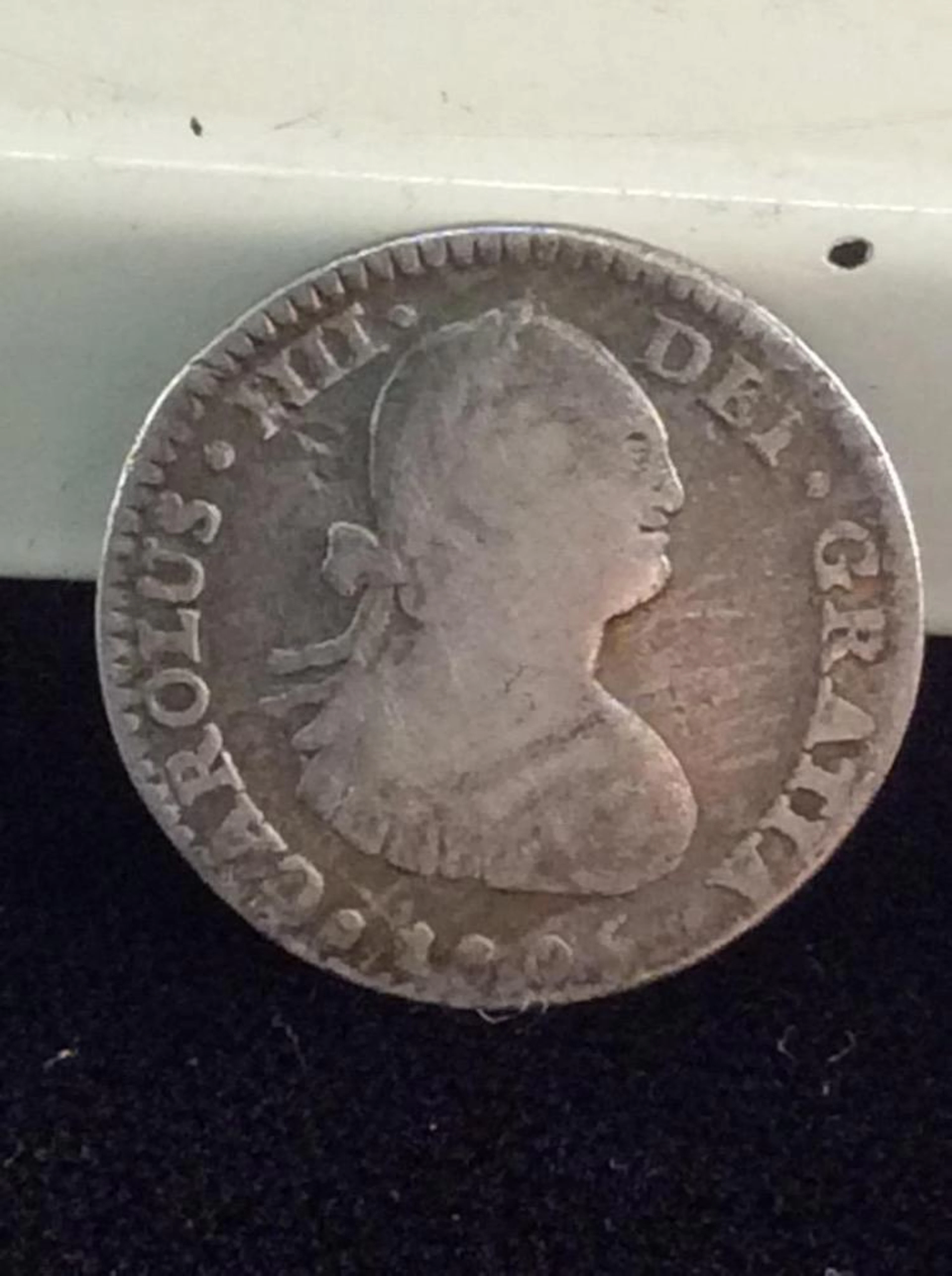 1806 2 reales silver Spanish coin
