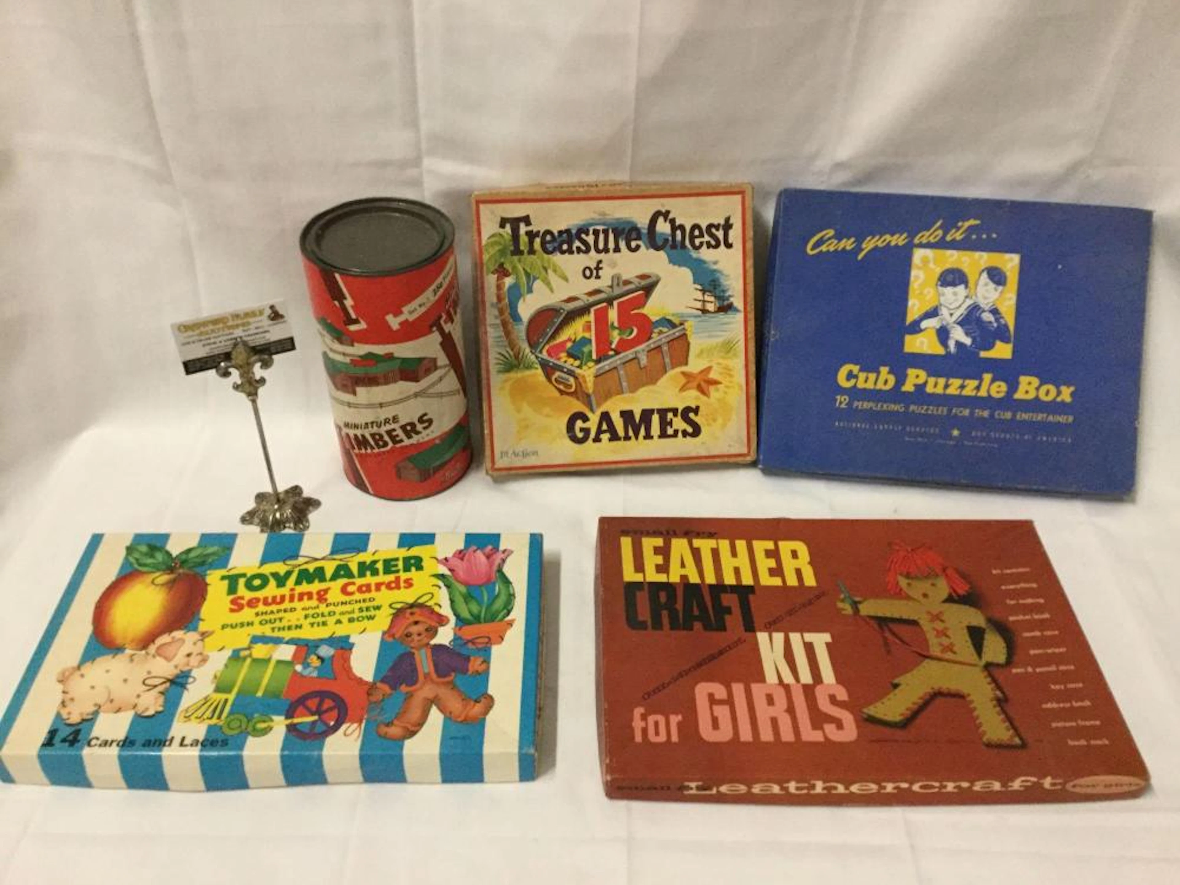 5 antique and vintage children's games incl