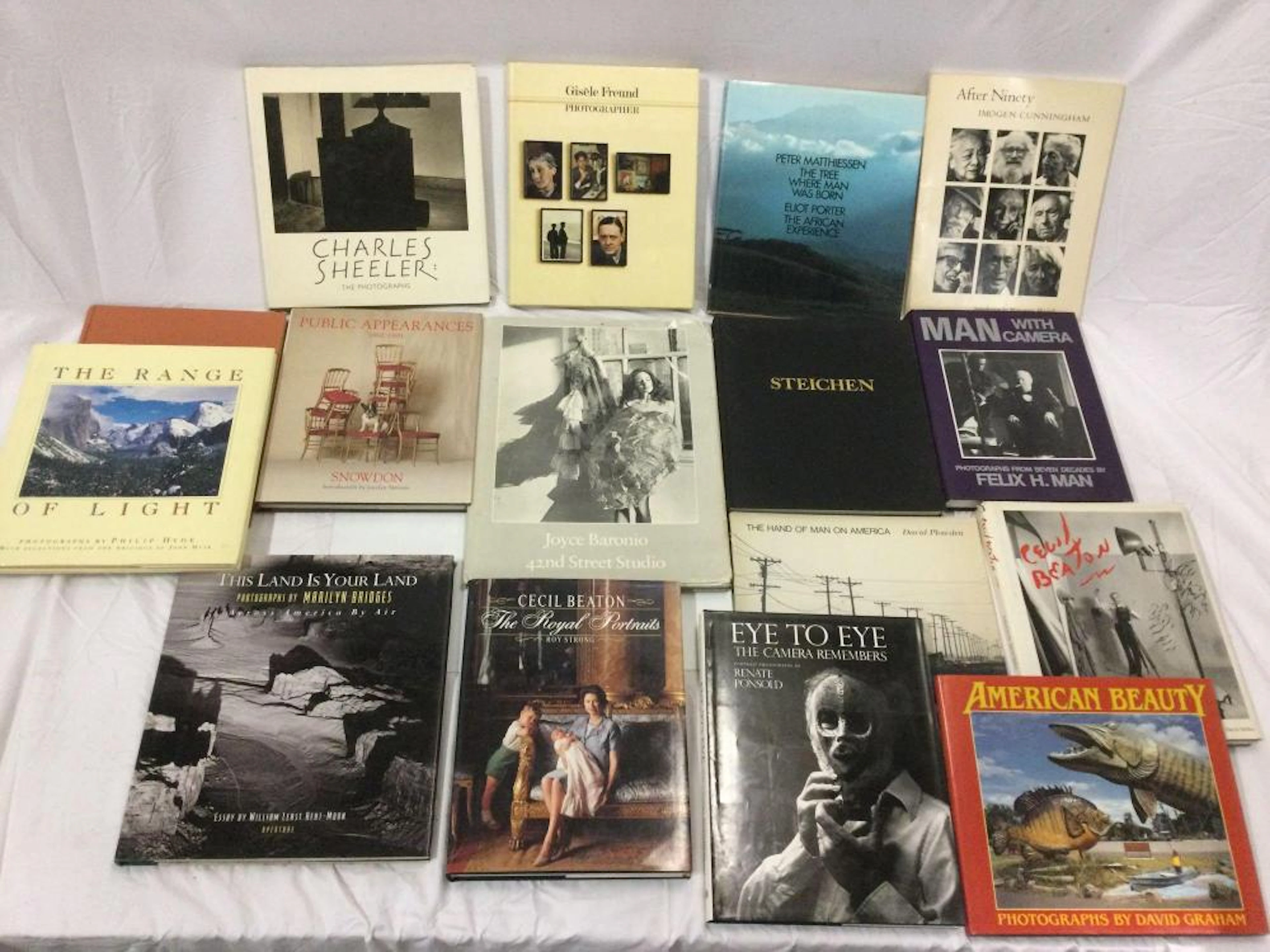 Box lot of hard cover photography books; Edward Steichen