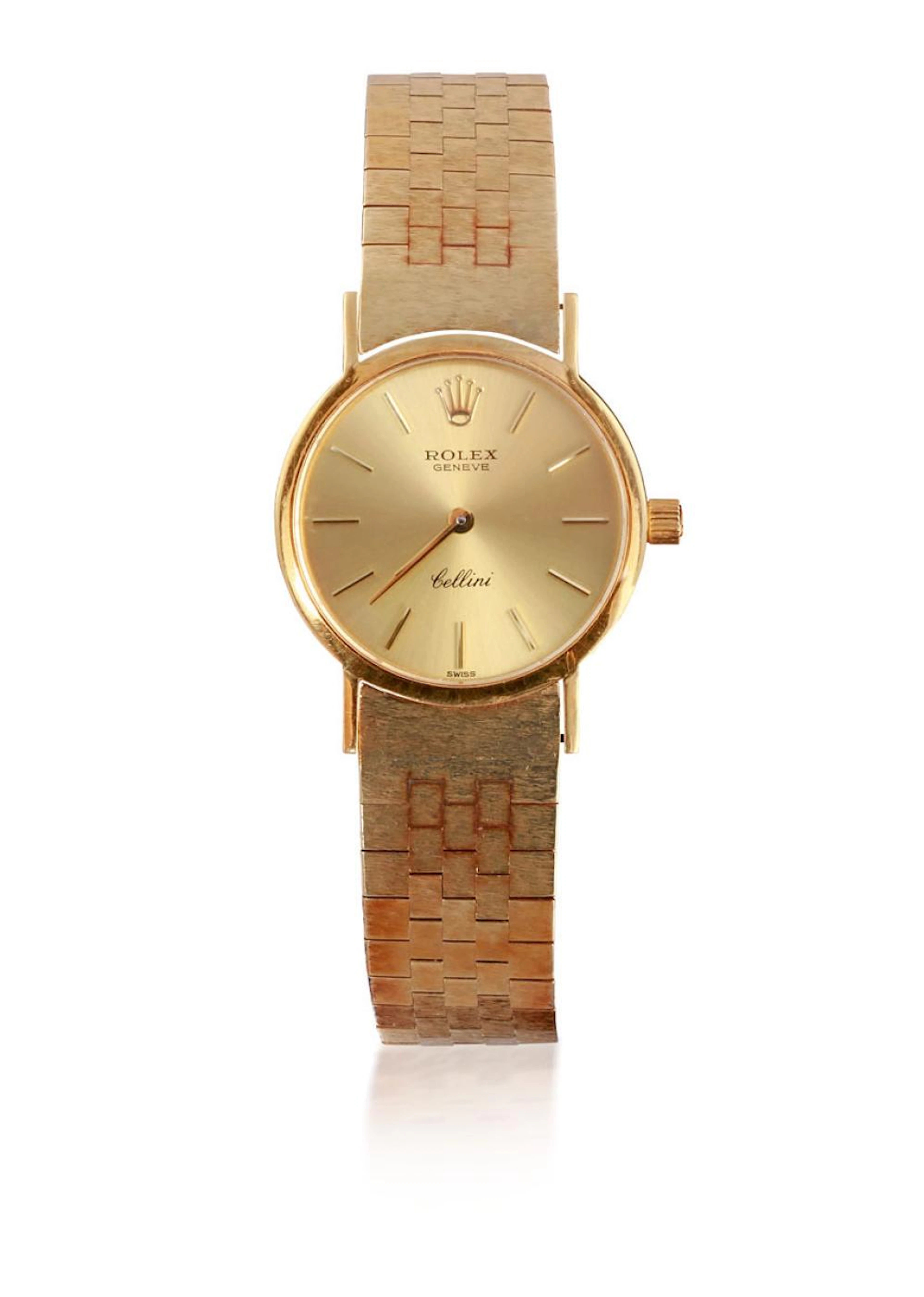 Rolex Cellini An 18ct gold bracelet watch, 1980s