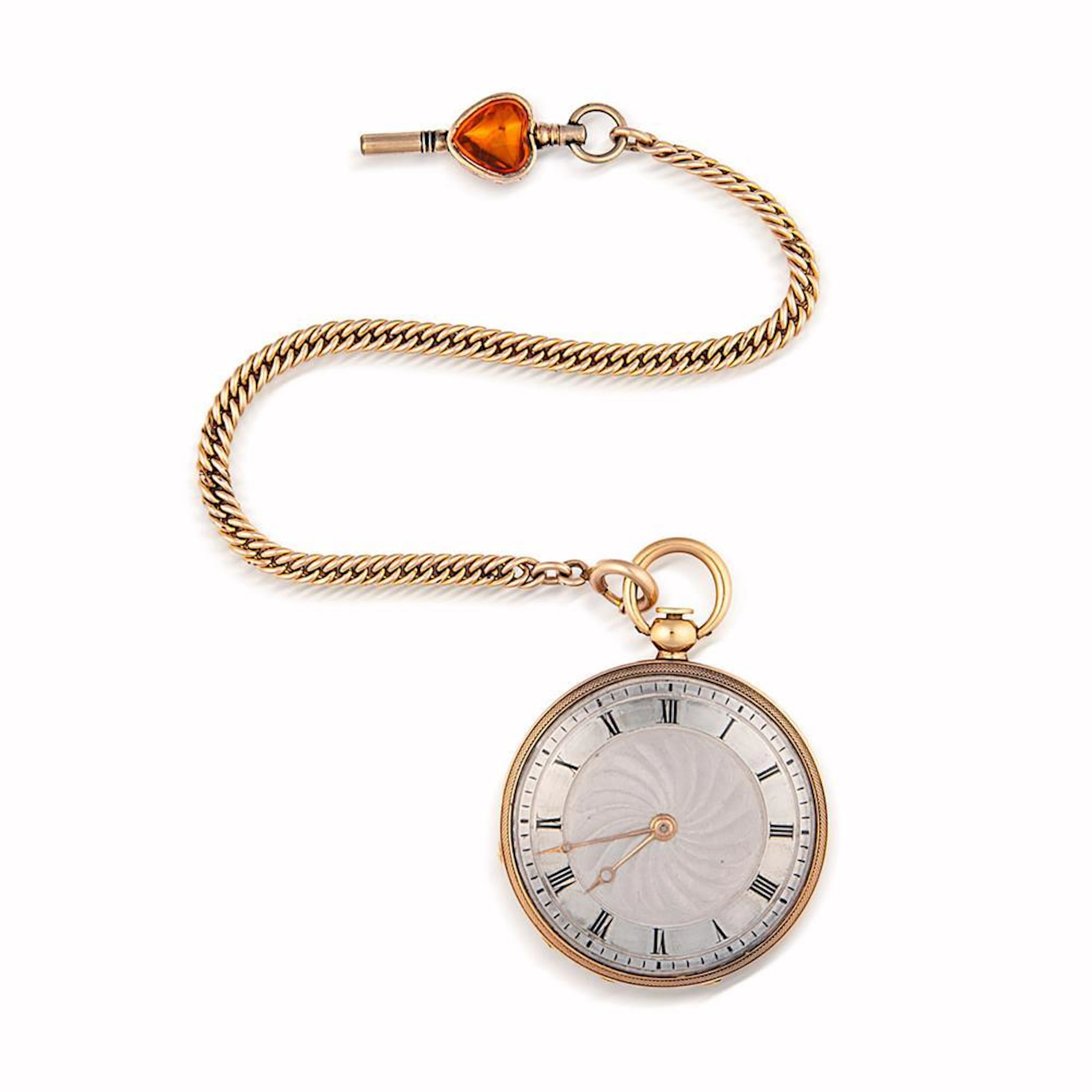 A slim 18ct gold openface watch, French, circa 1810