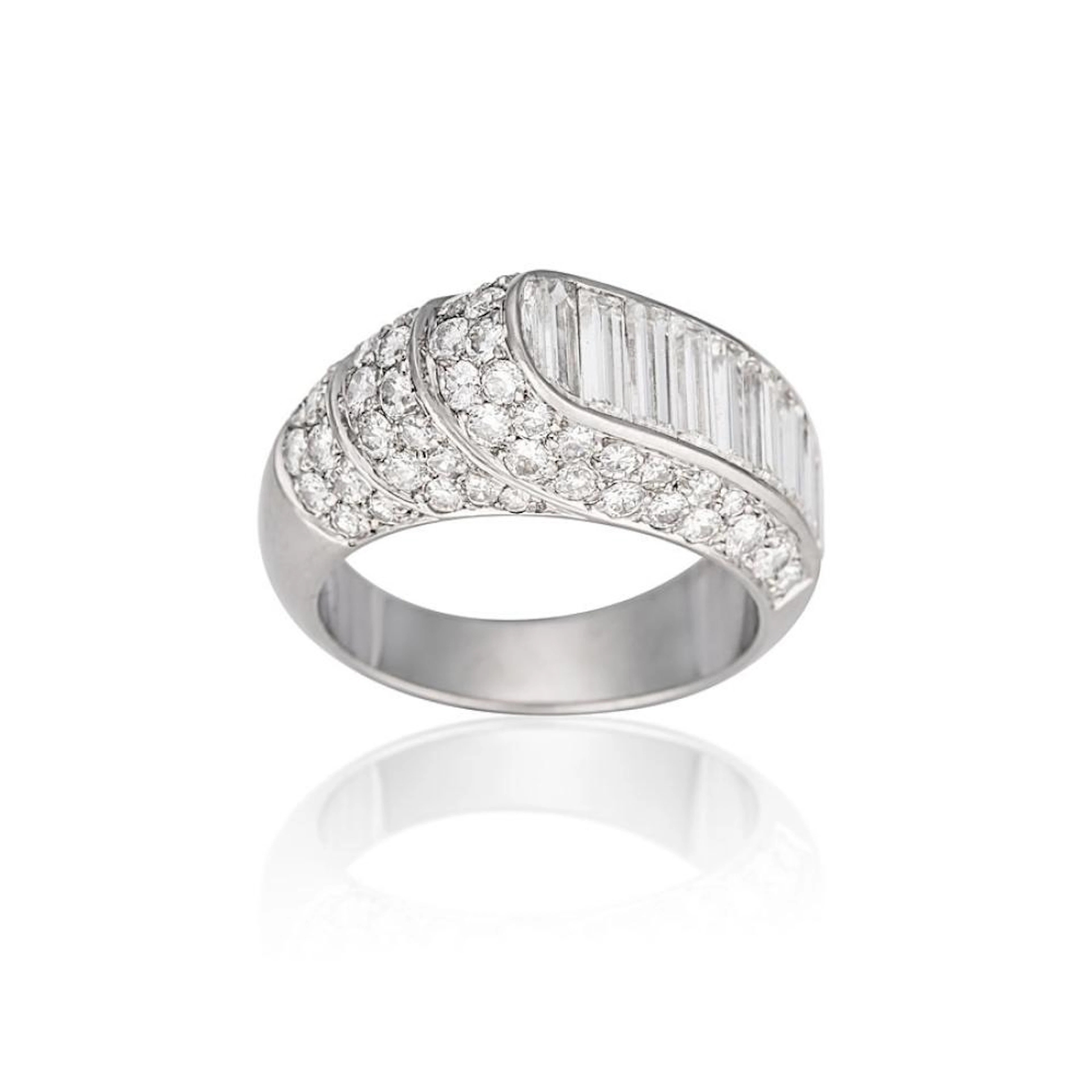 Platinum and diamond ring, Boucheron, Paris