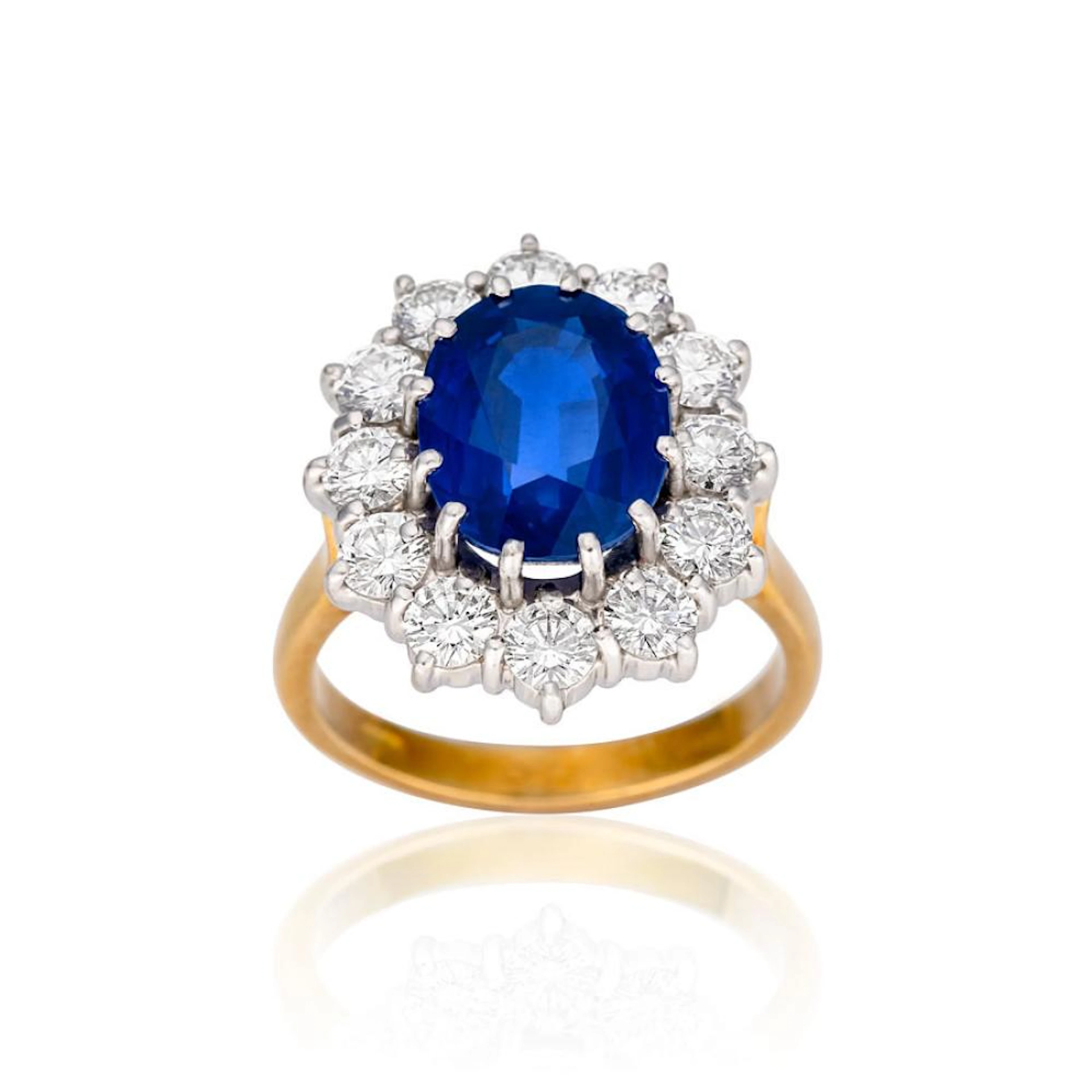 Sapphire and diamond ring
