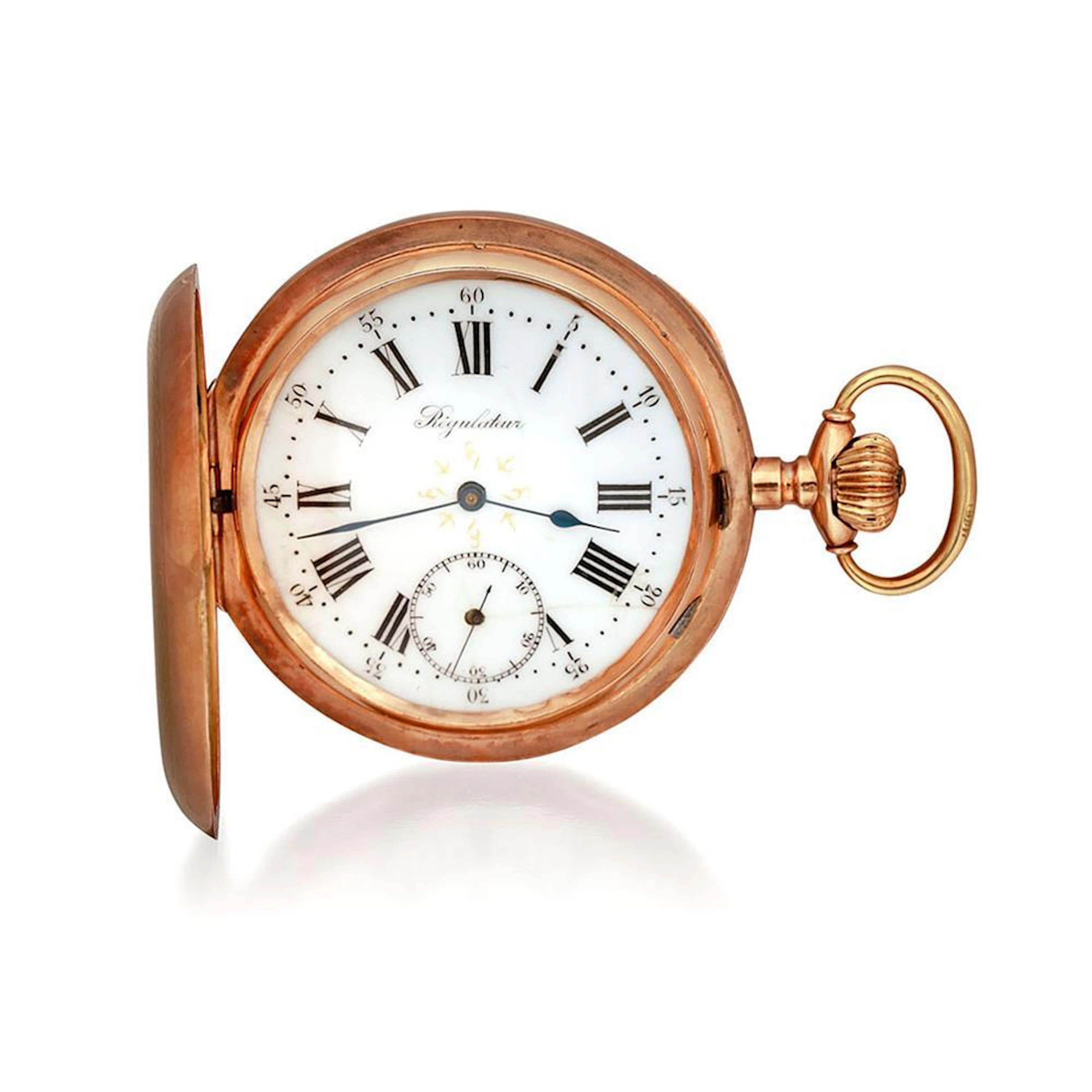 Moulinet A 14ct gold hunting cased watch, Swiss, circa 1900