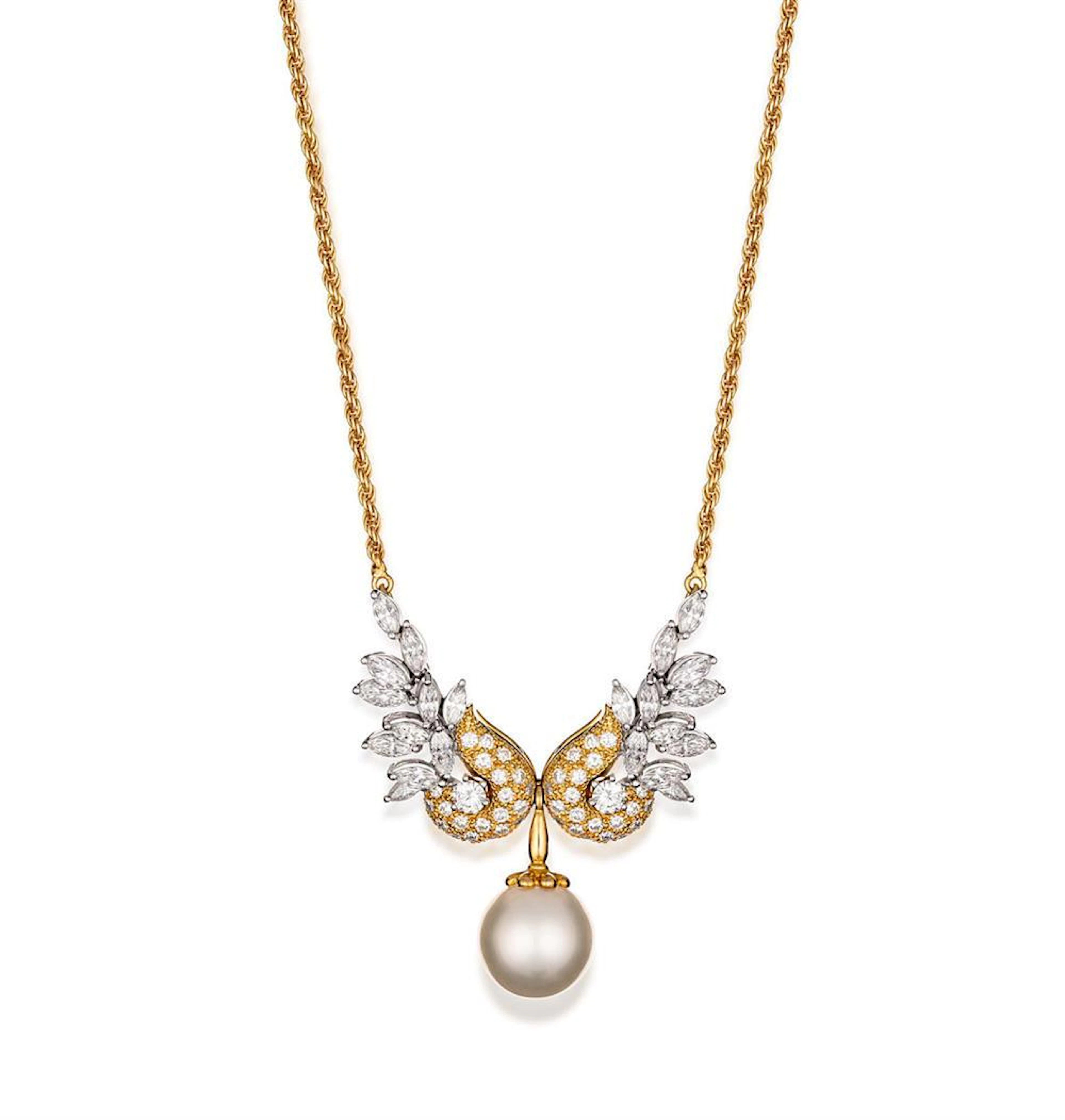South Sea pearl and diamond necklace, Paspaley