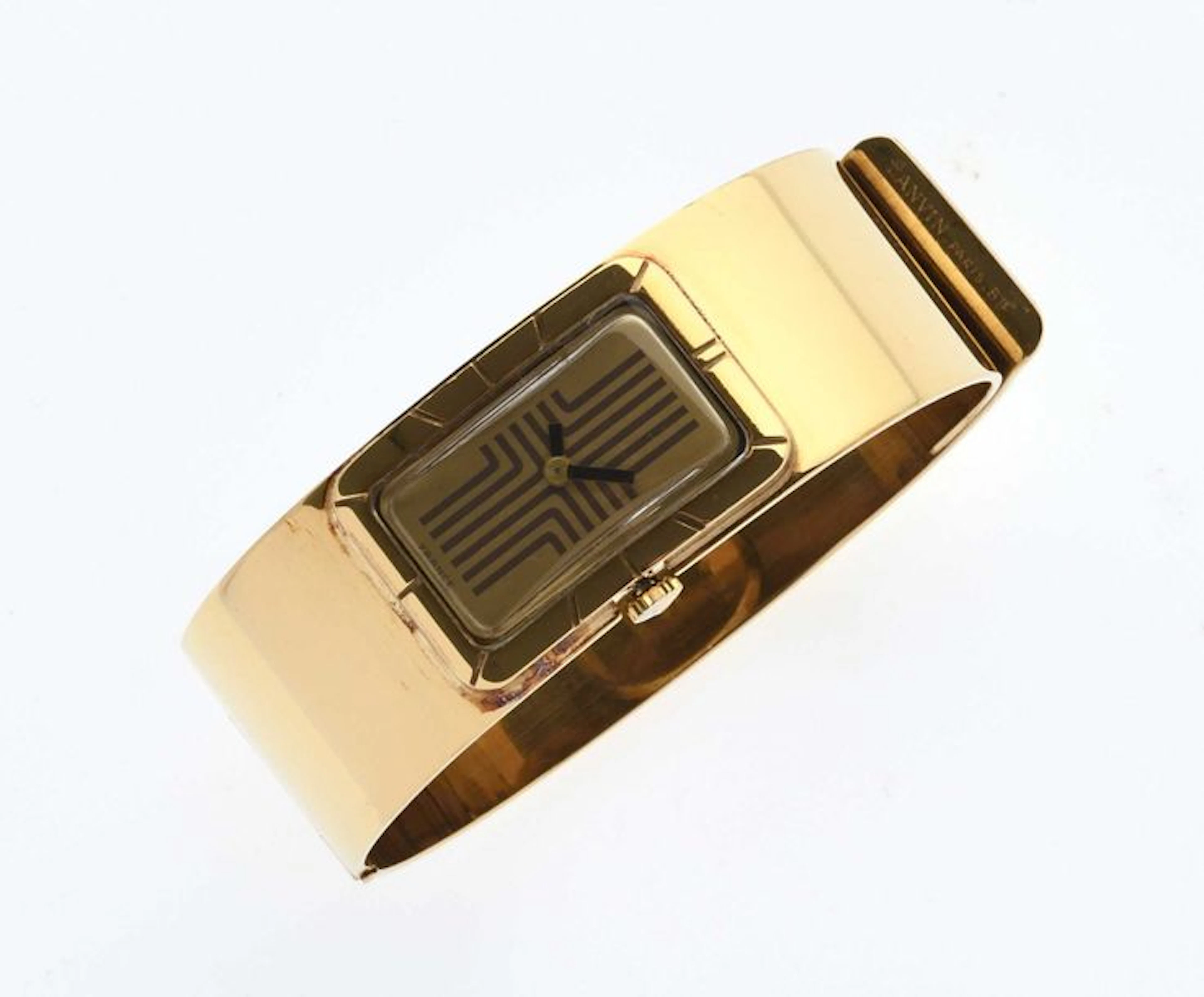 LANVIN Montre de design typique des années…