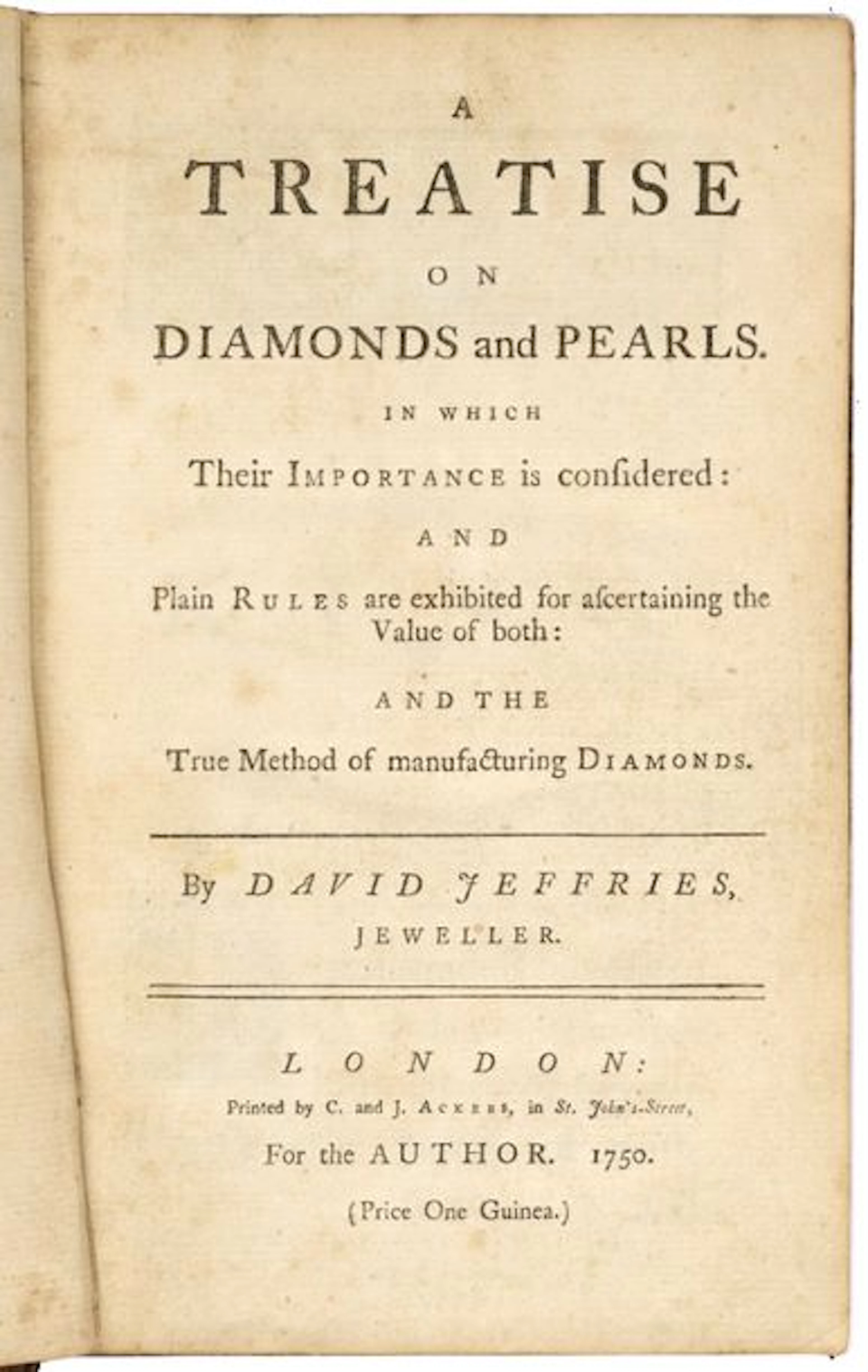 David Jeffries, A treatise on diamonds and…