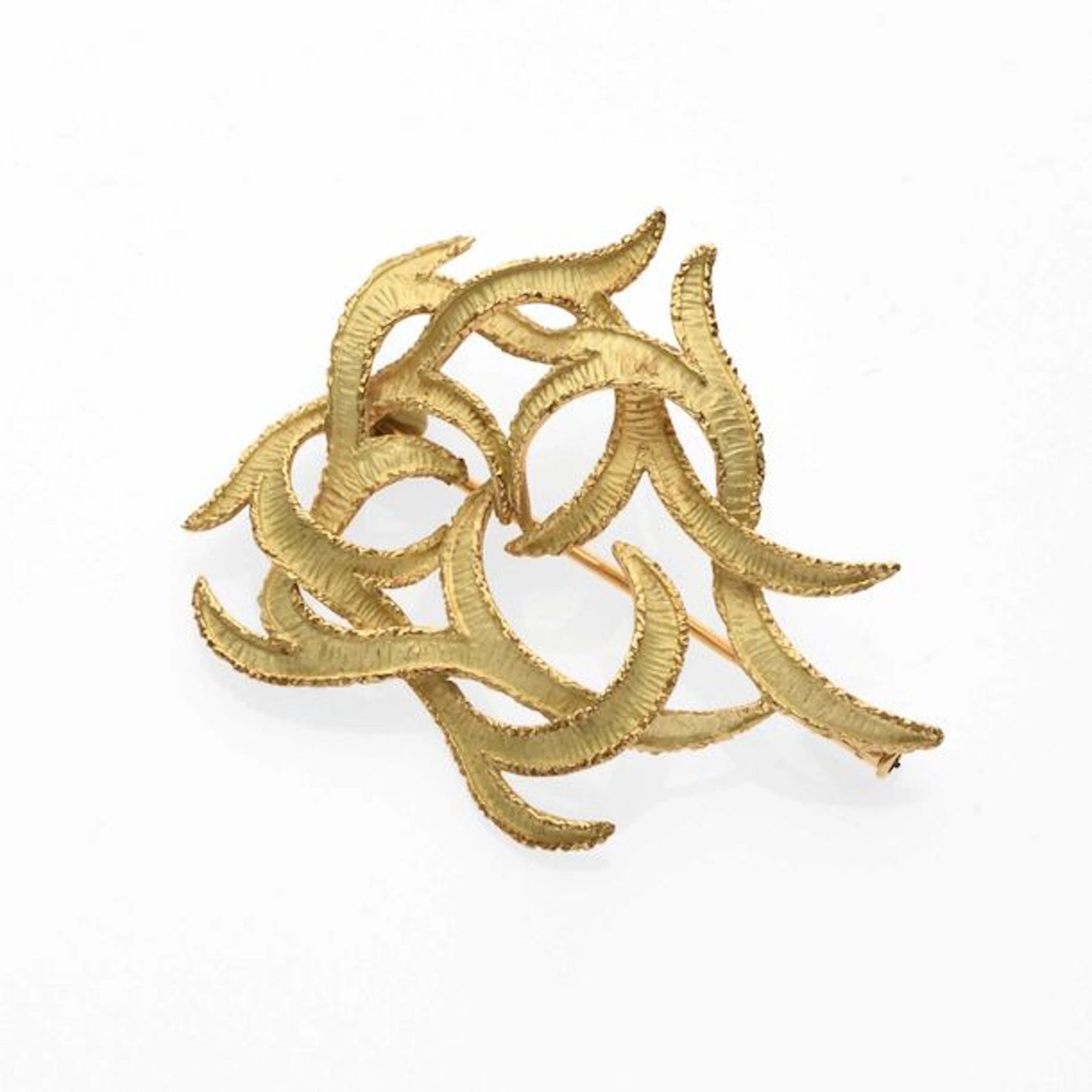 Broche en or jaune 18K (750° millièmes) à…
