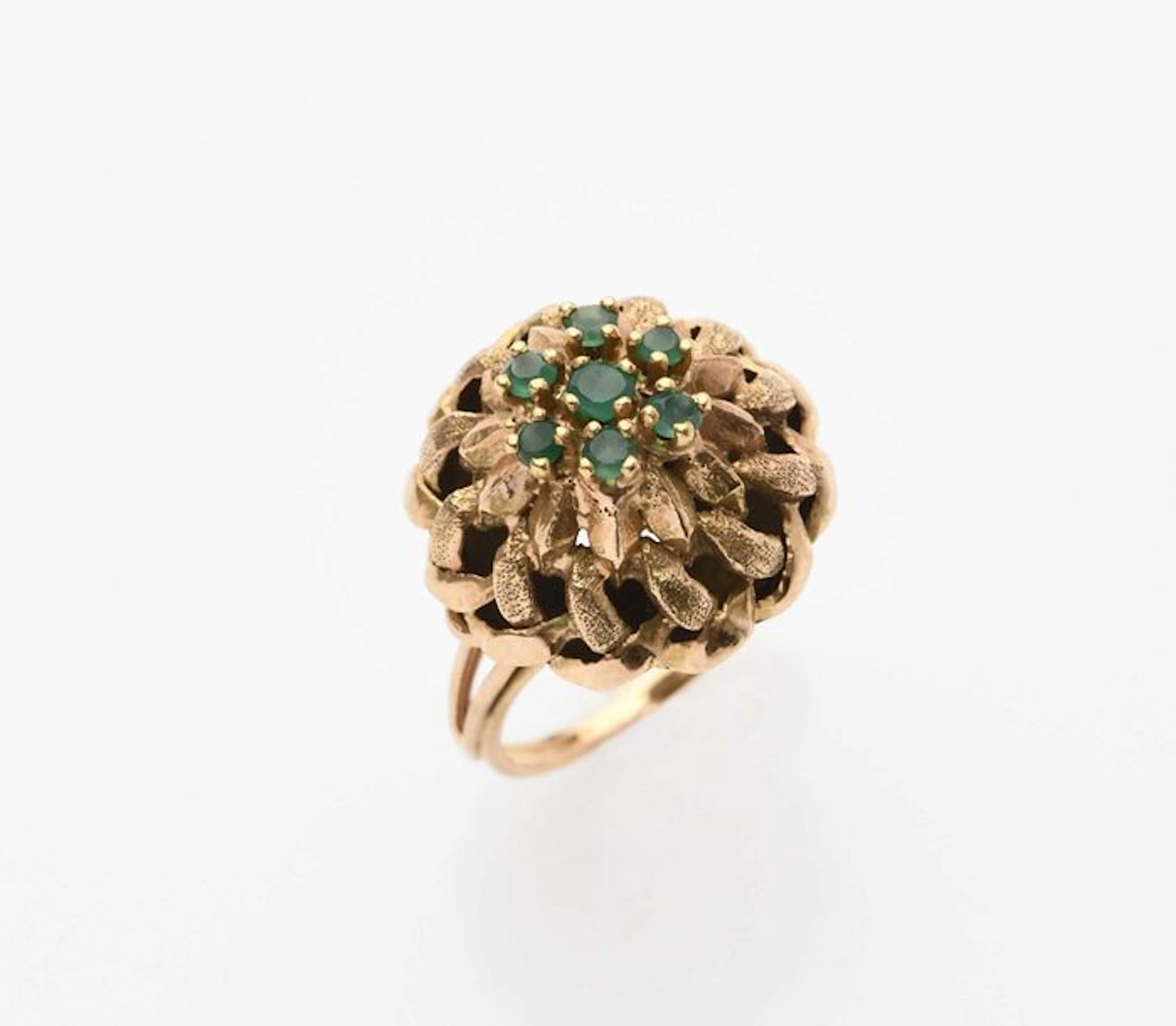 Bague en or jaune 18K (750° millièmes) à…
