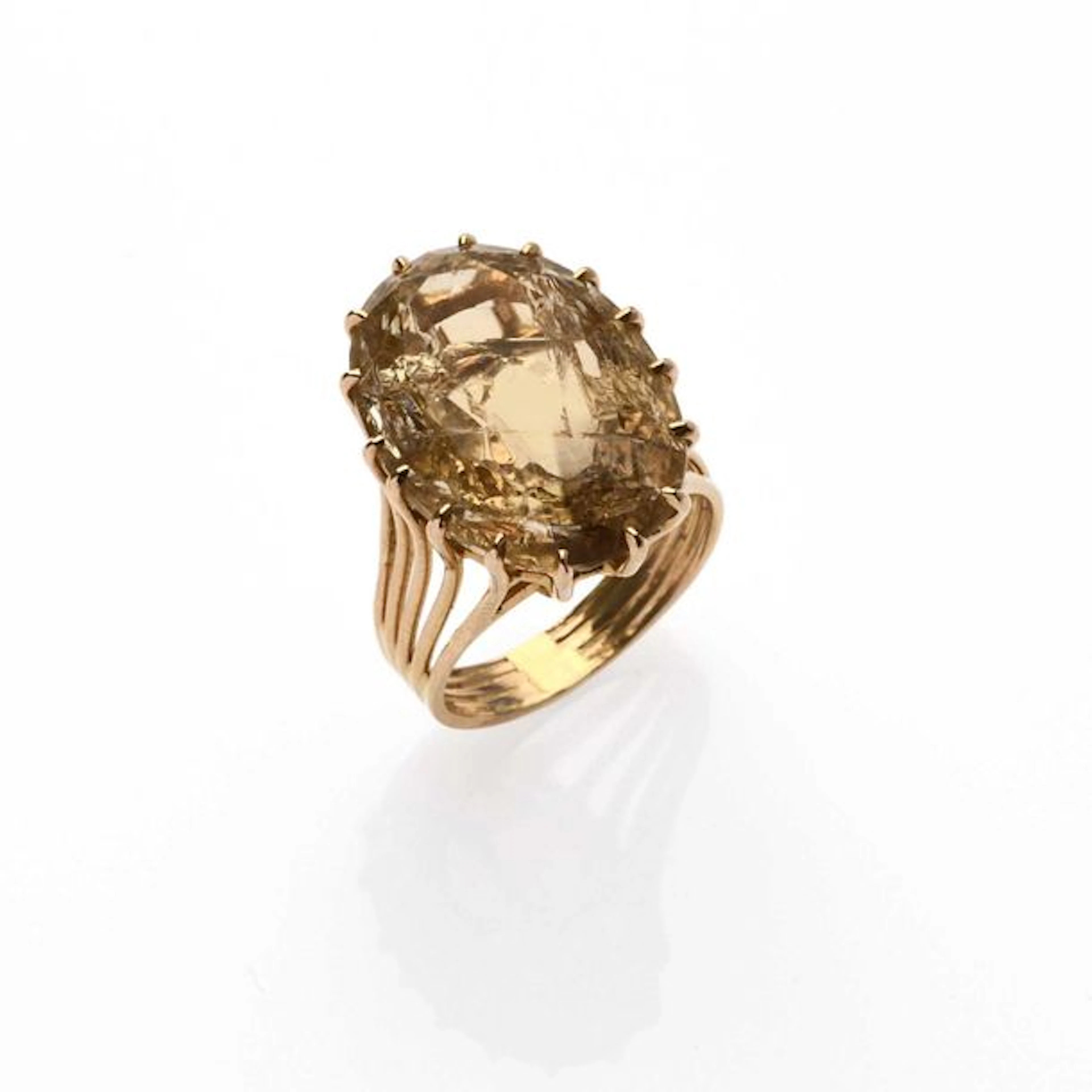 Bague fils en or jaune 18K (750° millièmes),…