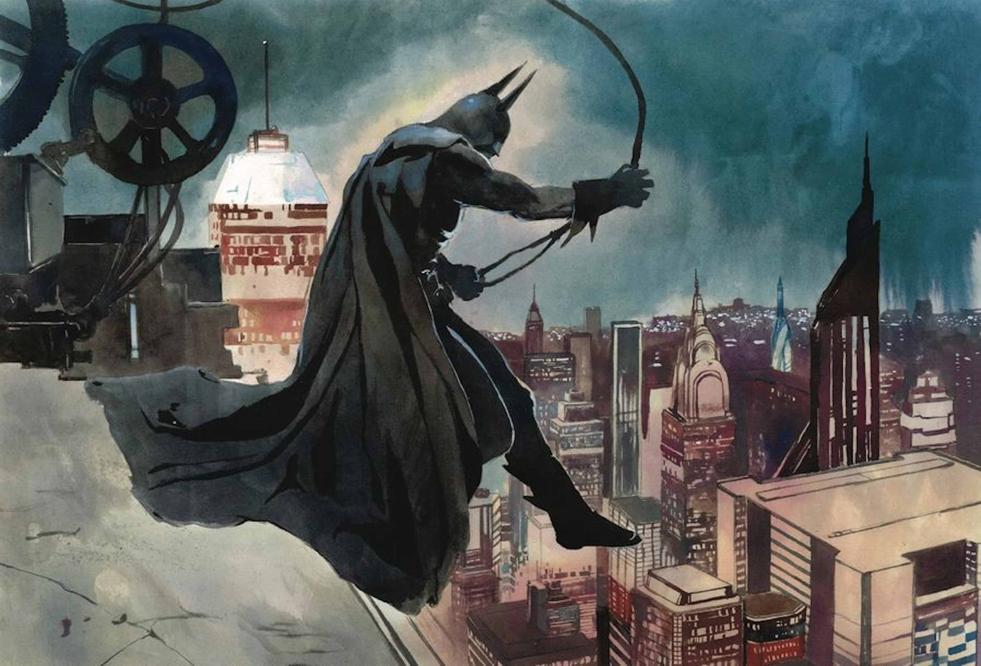 POMPETTI NE EN 1977 BATMAN 2015 Encres sur…
