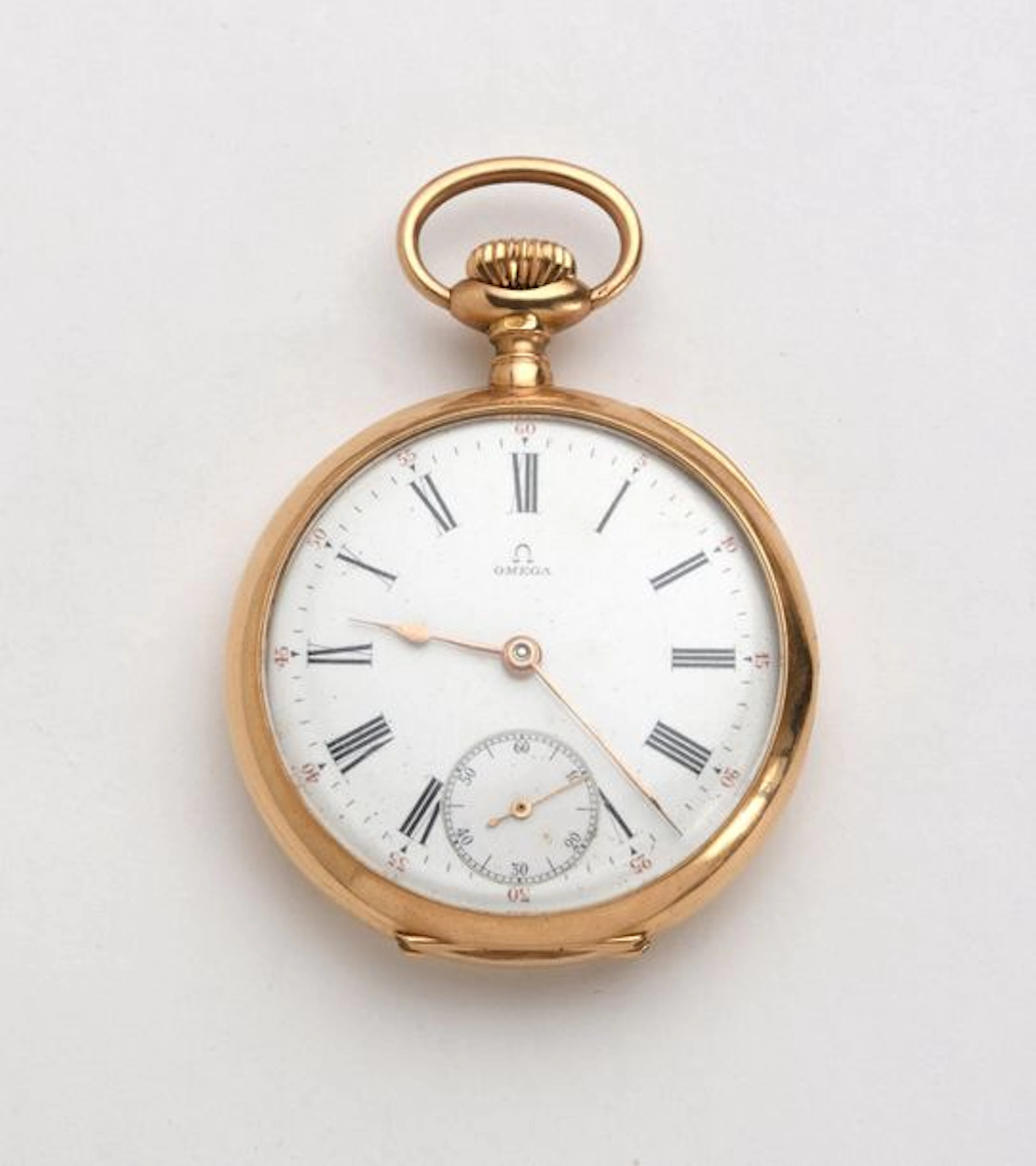 OMEGA Montre de gousset en or jaune 18K 750‰,…