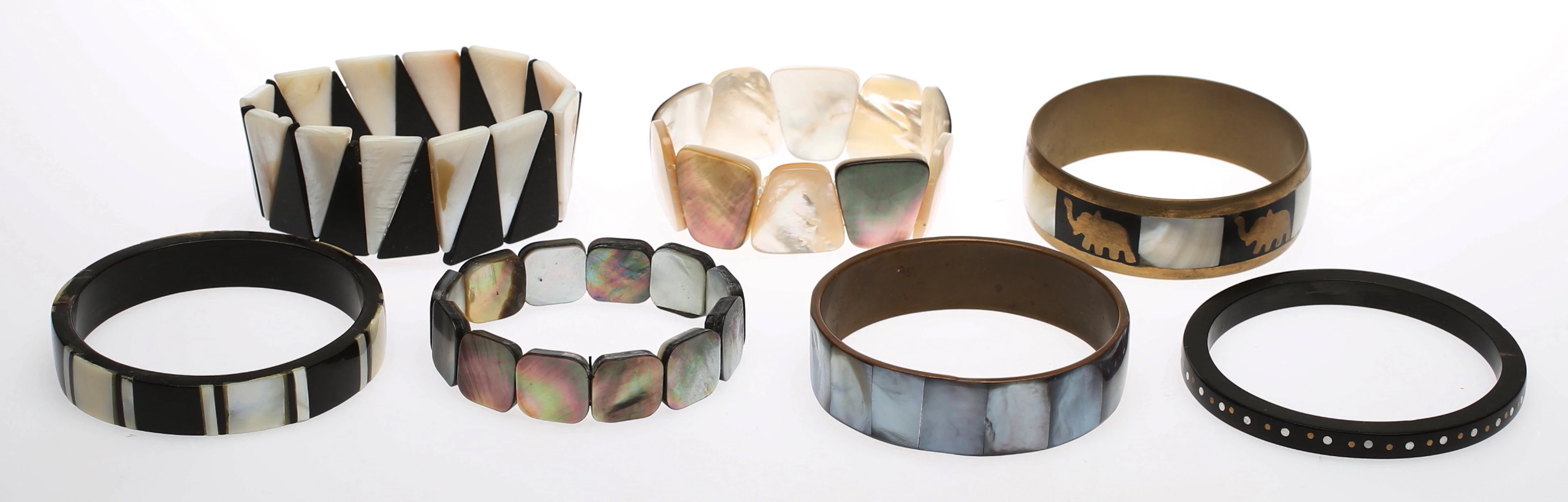 ARMREIFEN, 4 stück und Armbänder 3 stück.