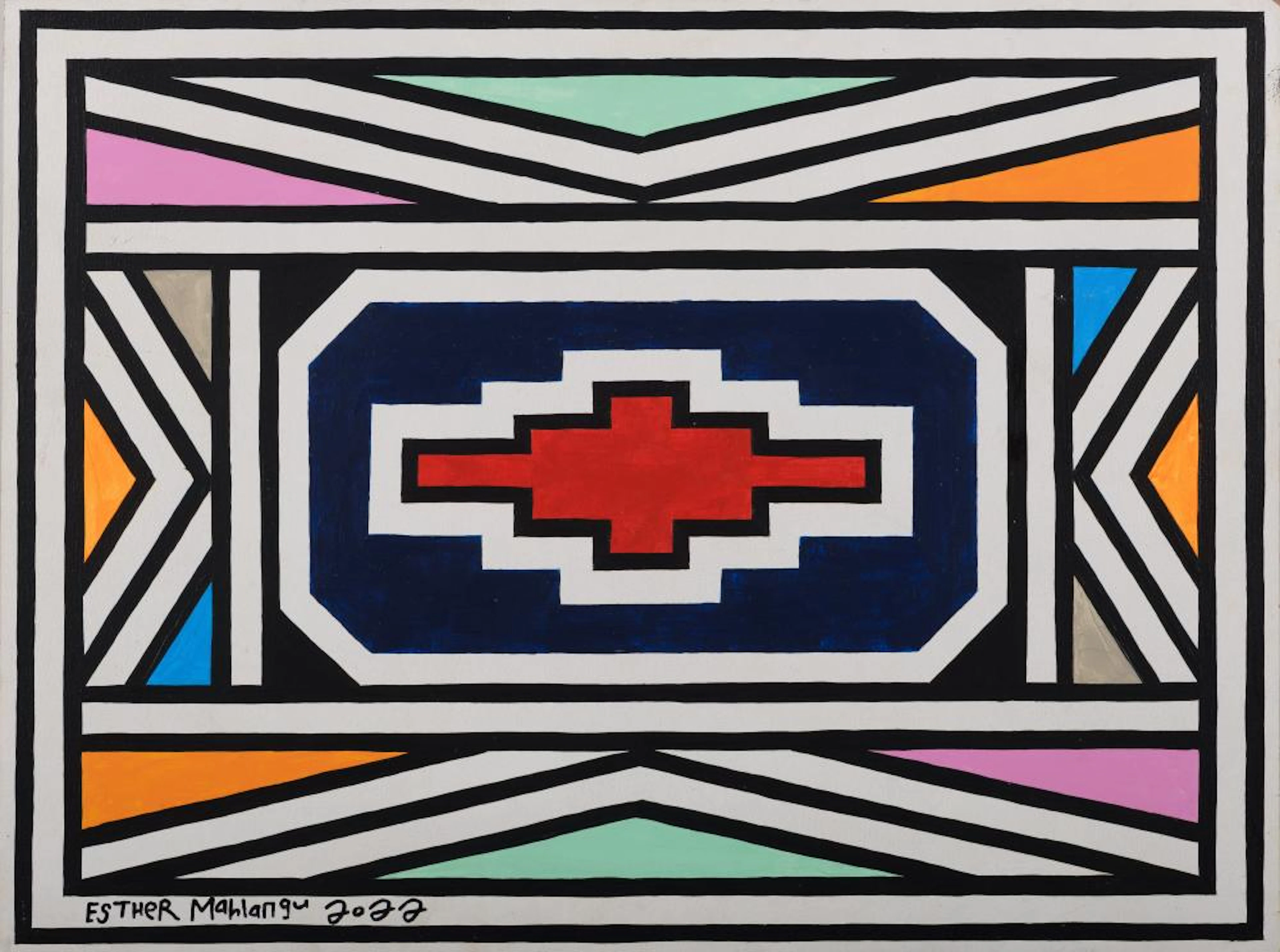 ESTHER MAHLANGU (SOUTH AFRICA 1935-) | NDEBELE PATTER