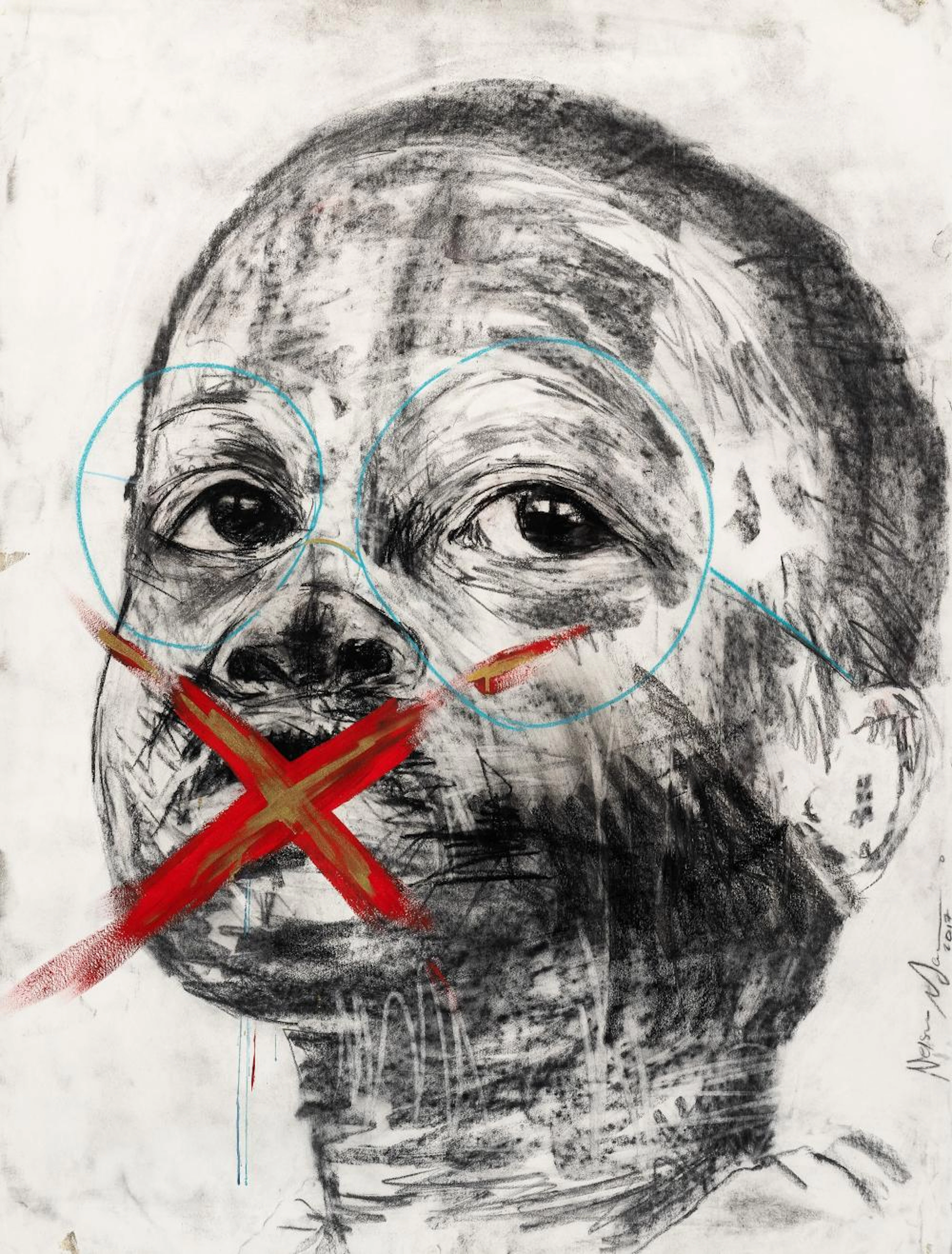 ELSON MAKAMO (SOUTH AFRICA 1982-) | CHILD WITH RED CROSS