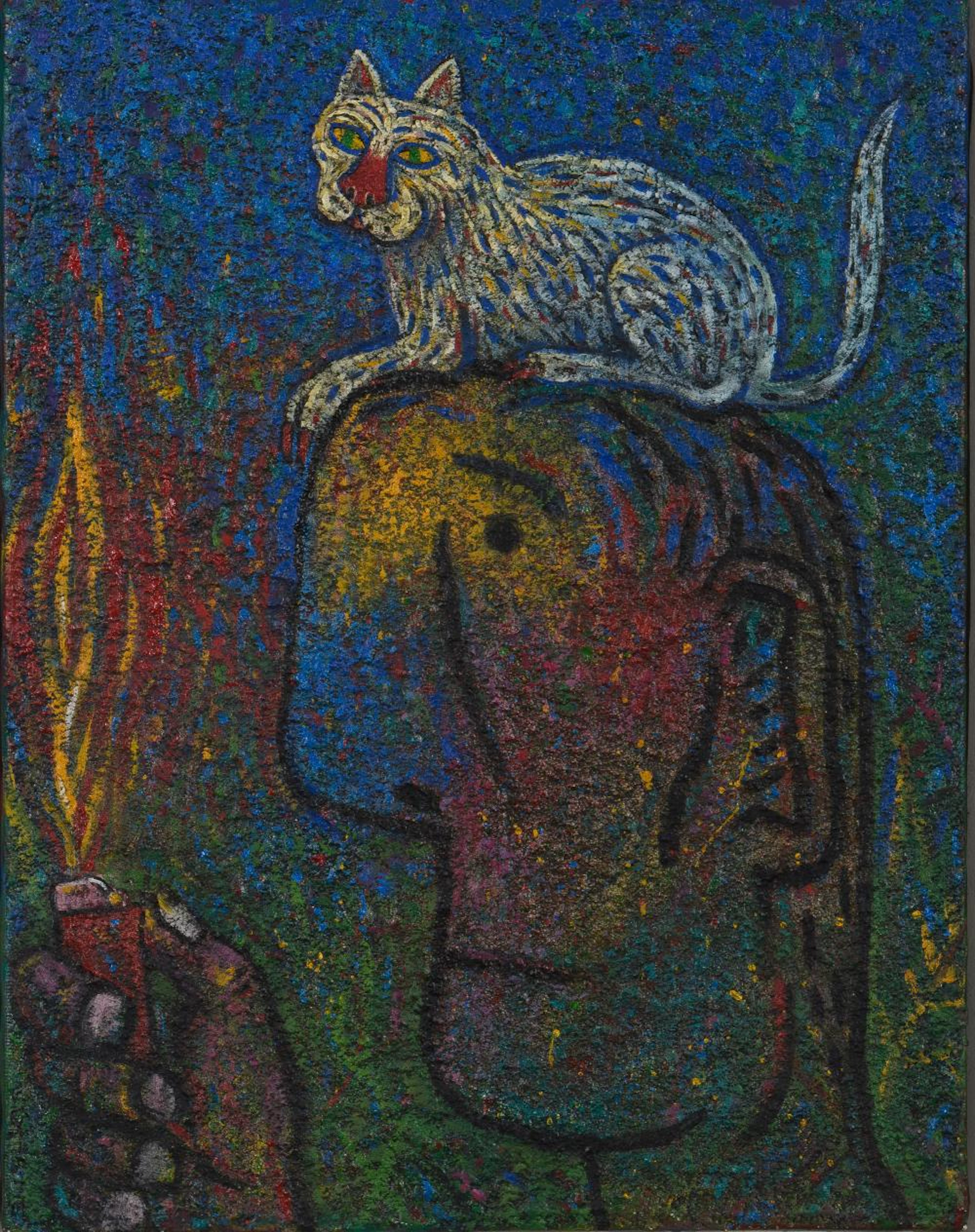 ORMAN CATHERINE (SOUTH AFRICA 1949-) | PORTRAIT WITH CAT
