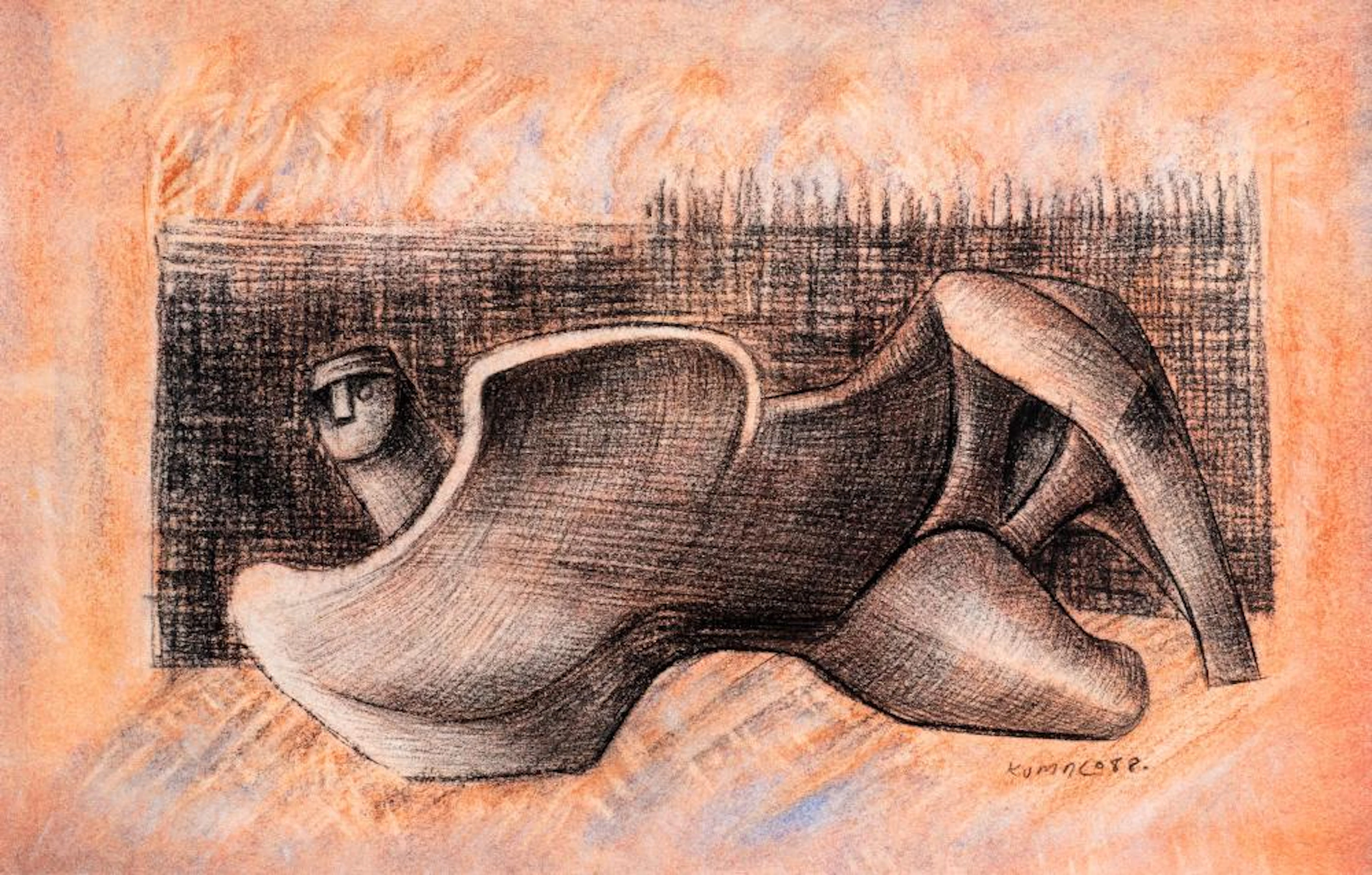 SYDNEY KUMALO (SOUTH AFRICA 1935-1988), RECLINING FIGURE