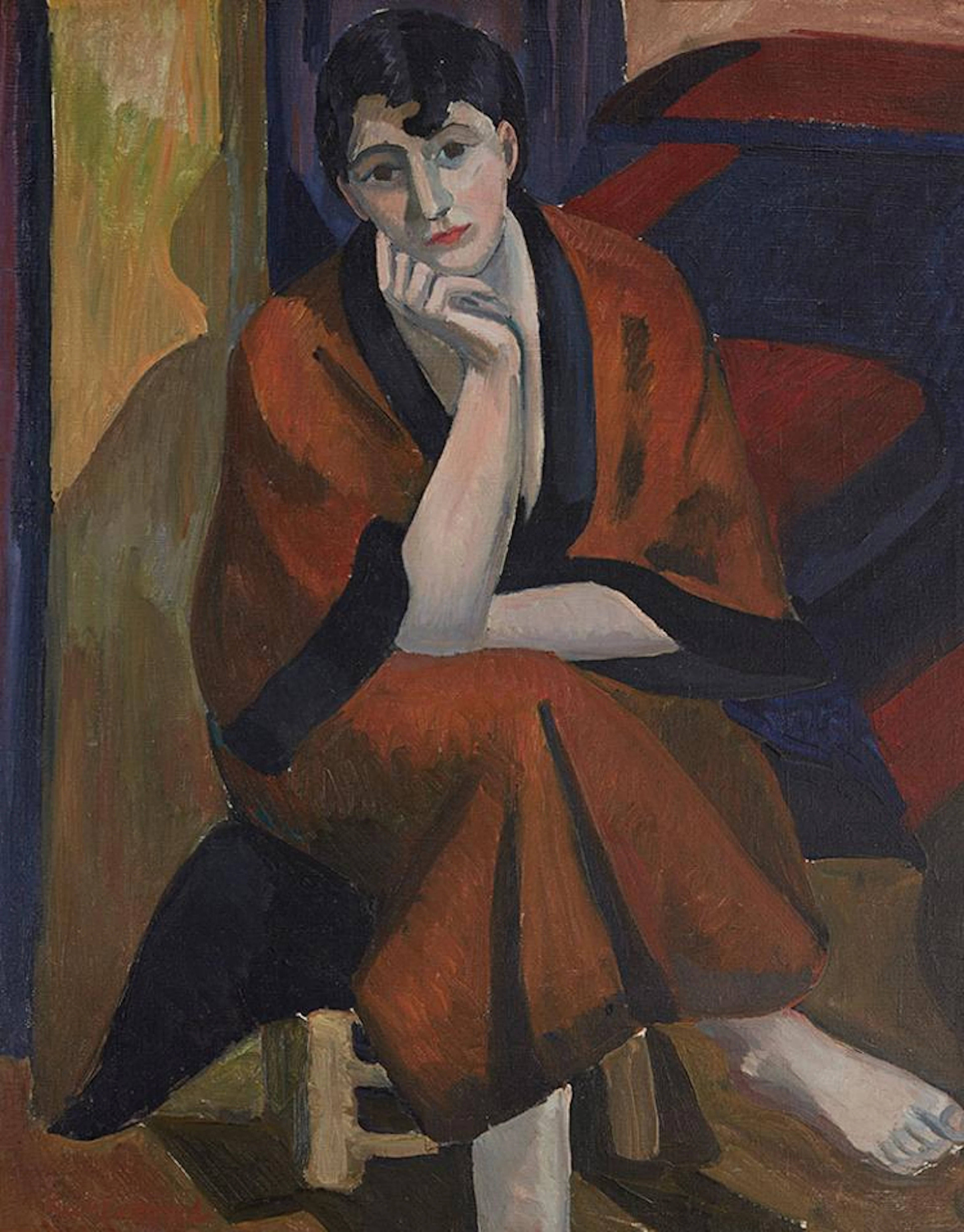Portrait of a seated woman