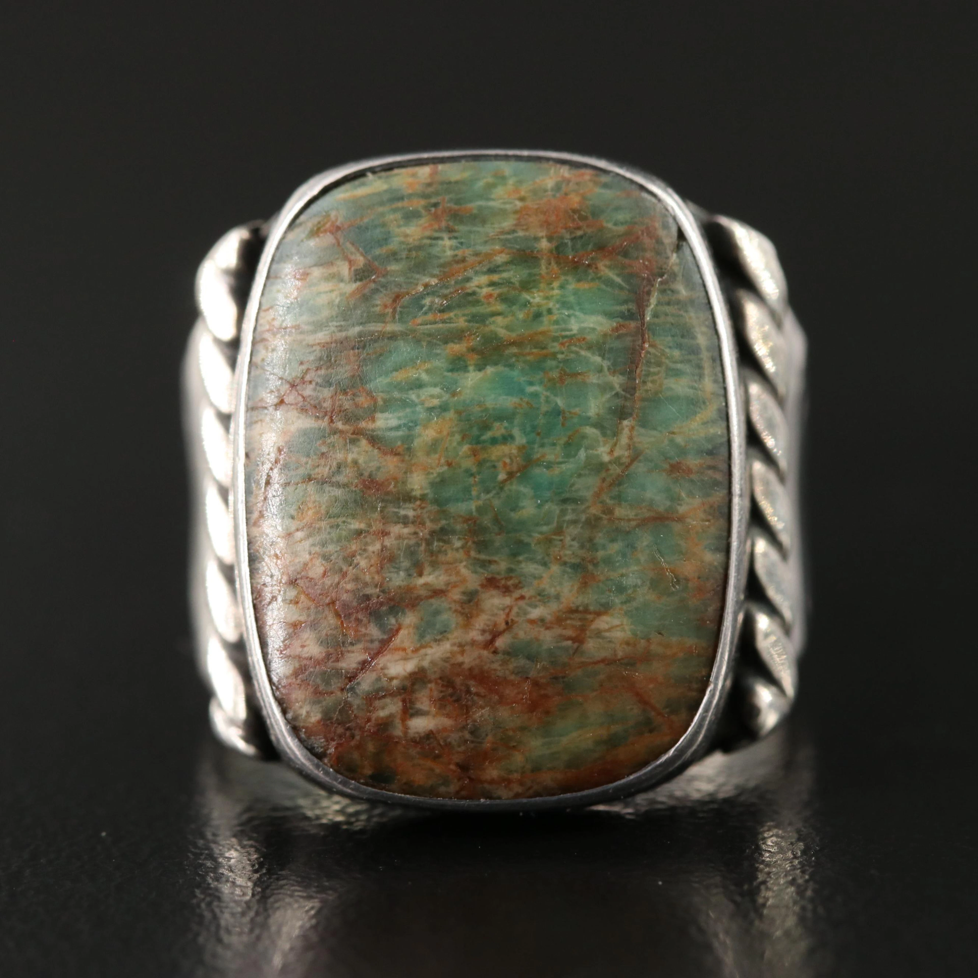 Paul Sunbird Santa Clara Sterling Amazonite Ring