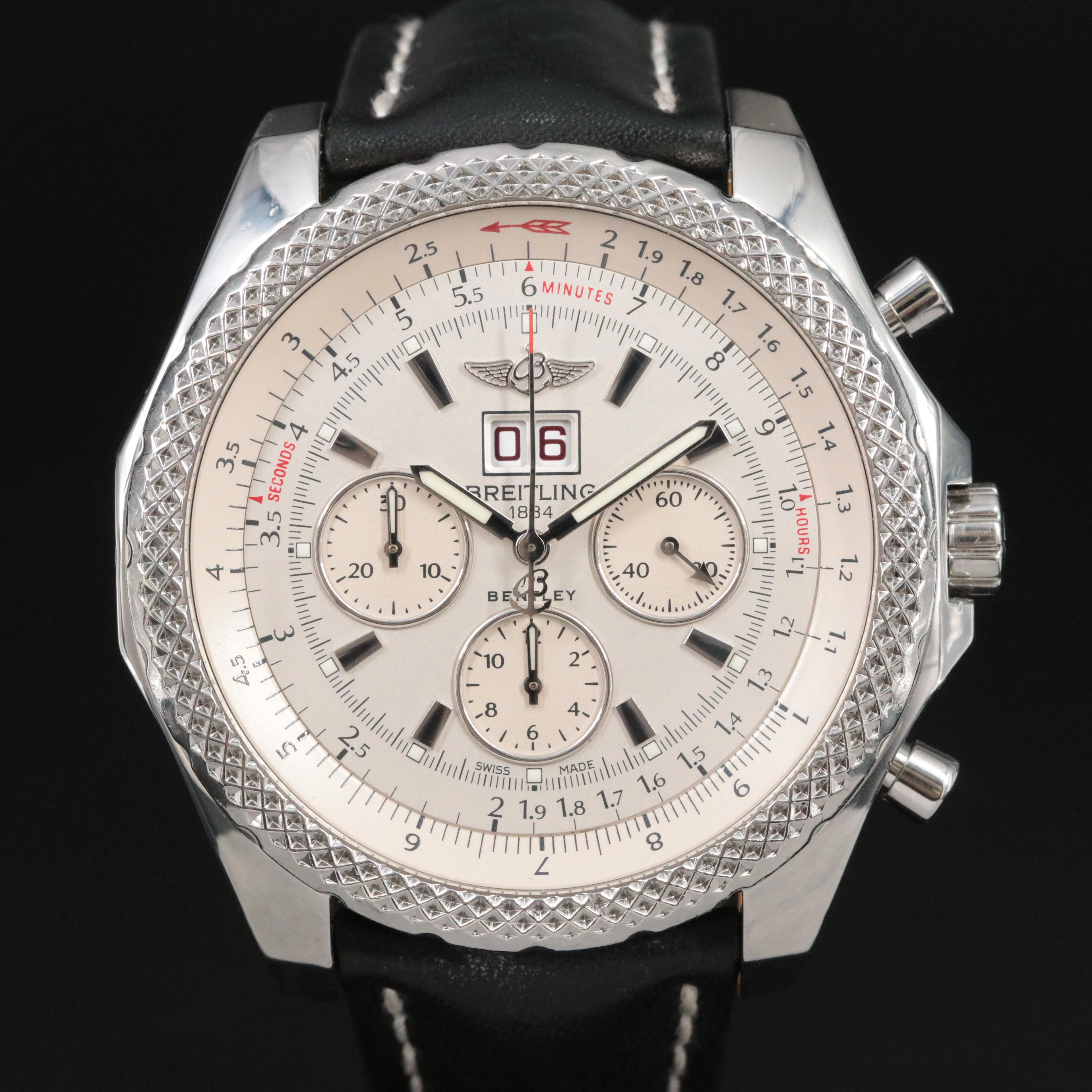 Breitling Bentley 6.75 White Chronograph 49mm Automatic Watch