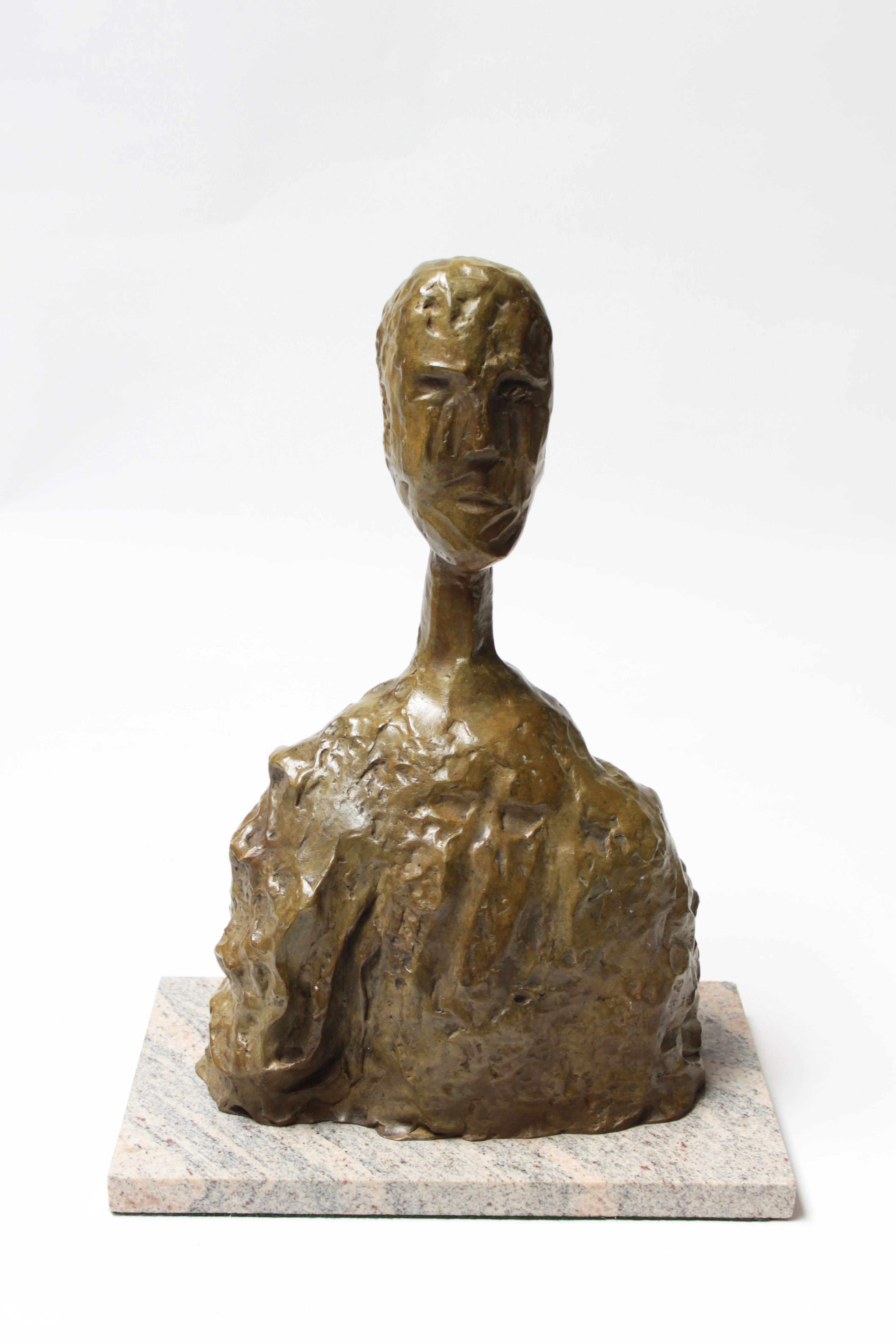 BRONZESKULPTUR, Guss nach Alberto Giacometti.