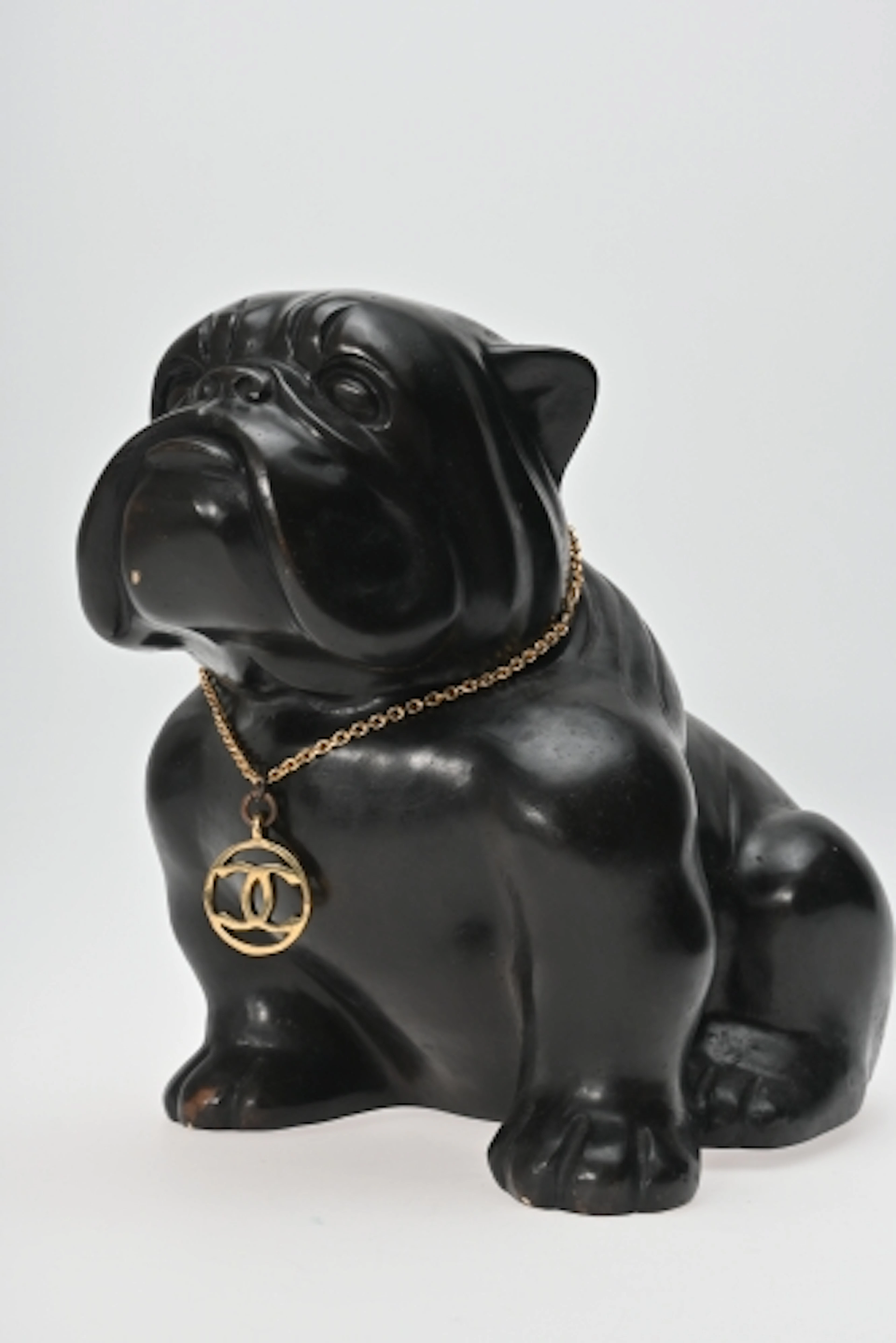 Skulptur Patinerad Brons "Engelsk Bulldog" Andréas...