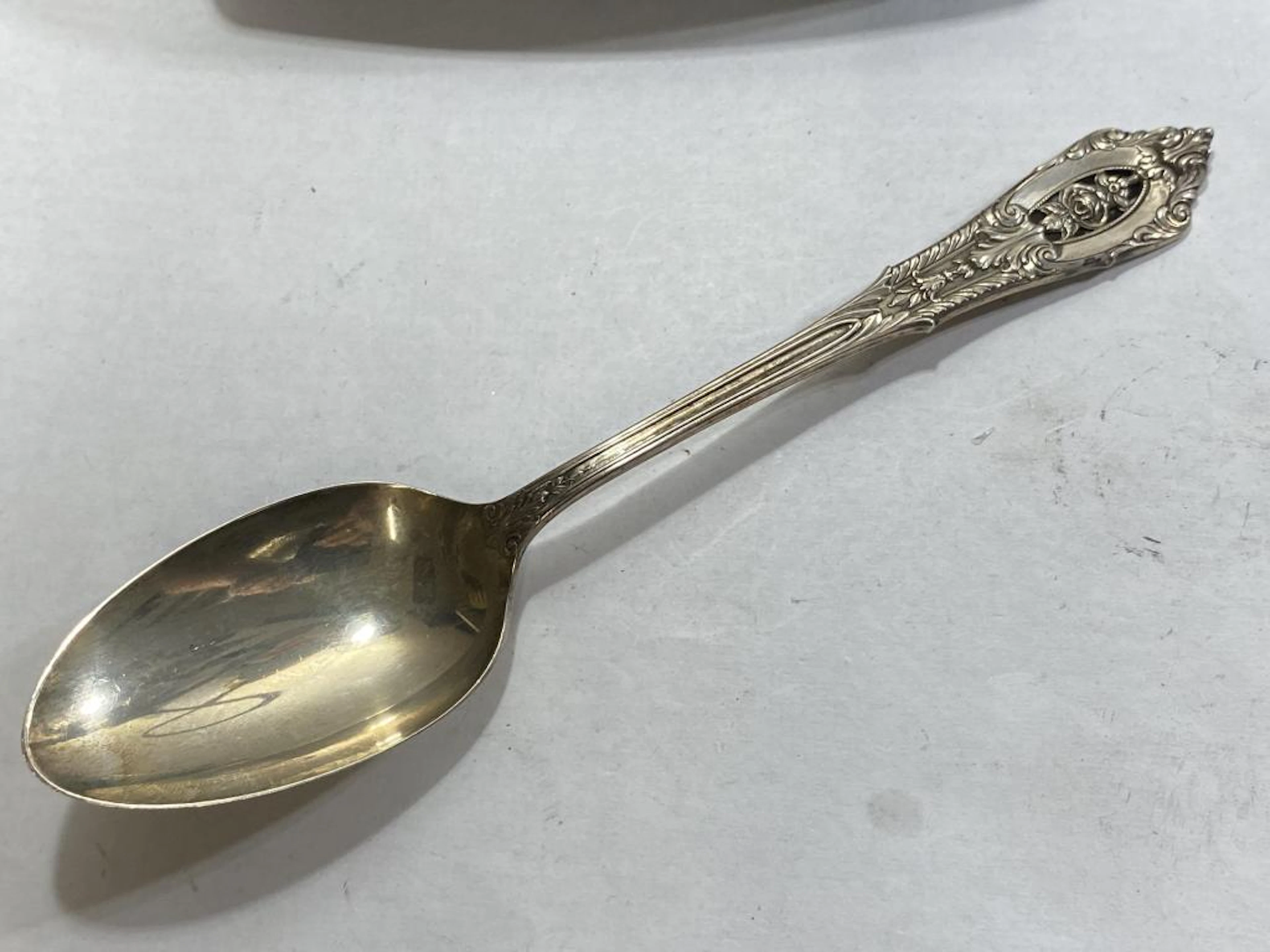 Wallace ROSEPOINT Sterling Silver Serving Spoo