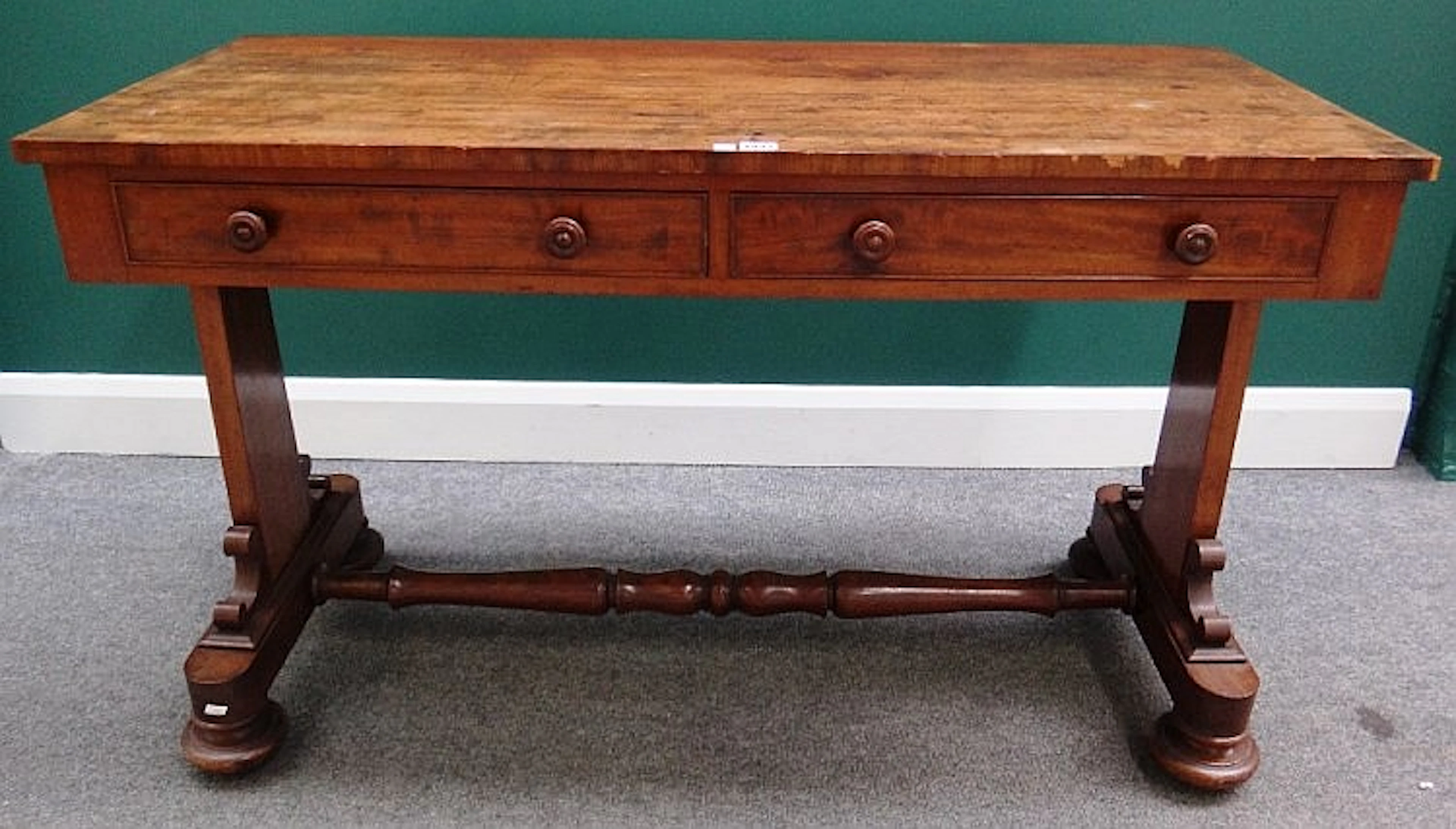 A. Blain Liverpool, an early Victorian mahogany centre table, the rectangul