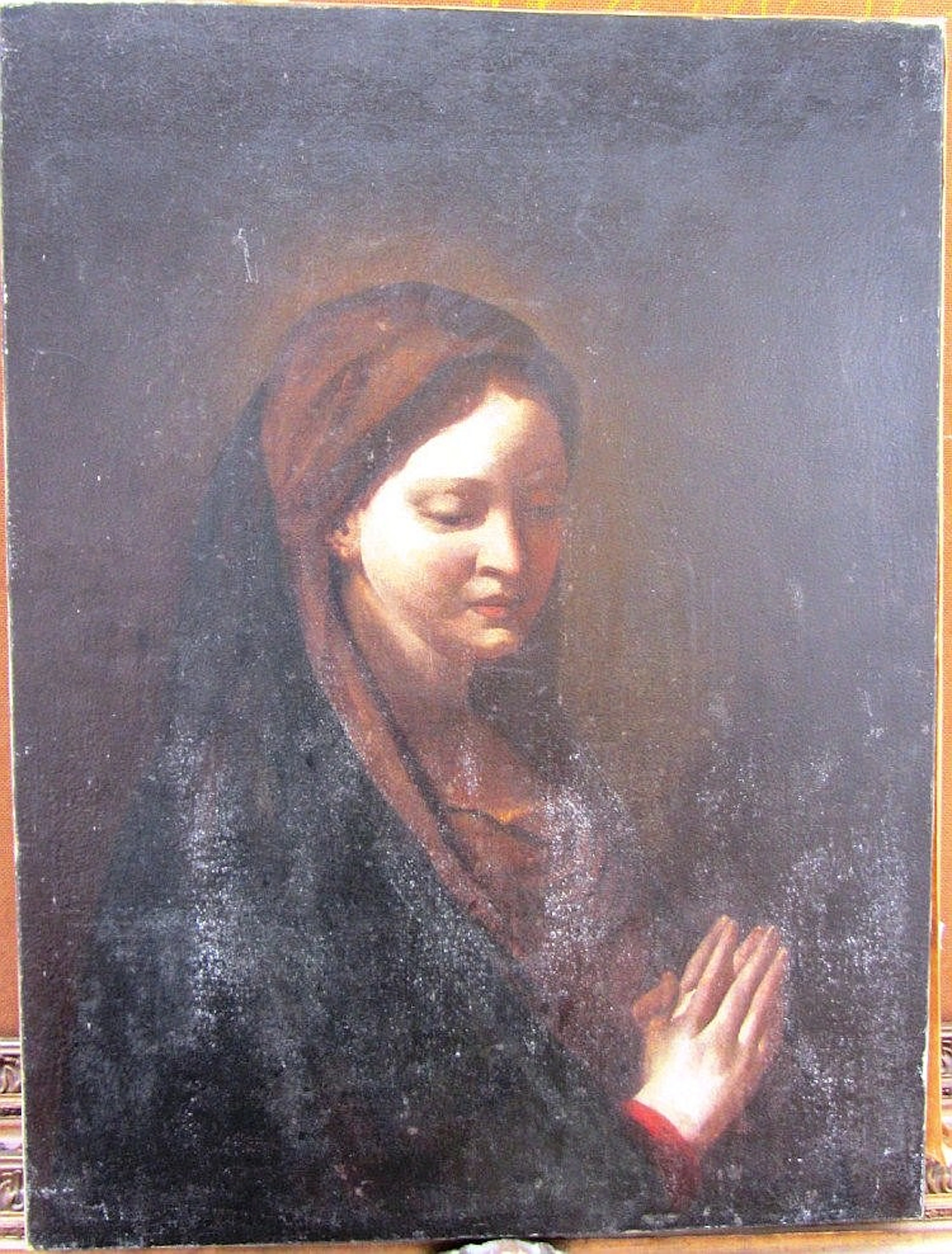 Follower of Bernardo Cavallino, The Madonna, oil