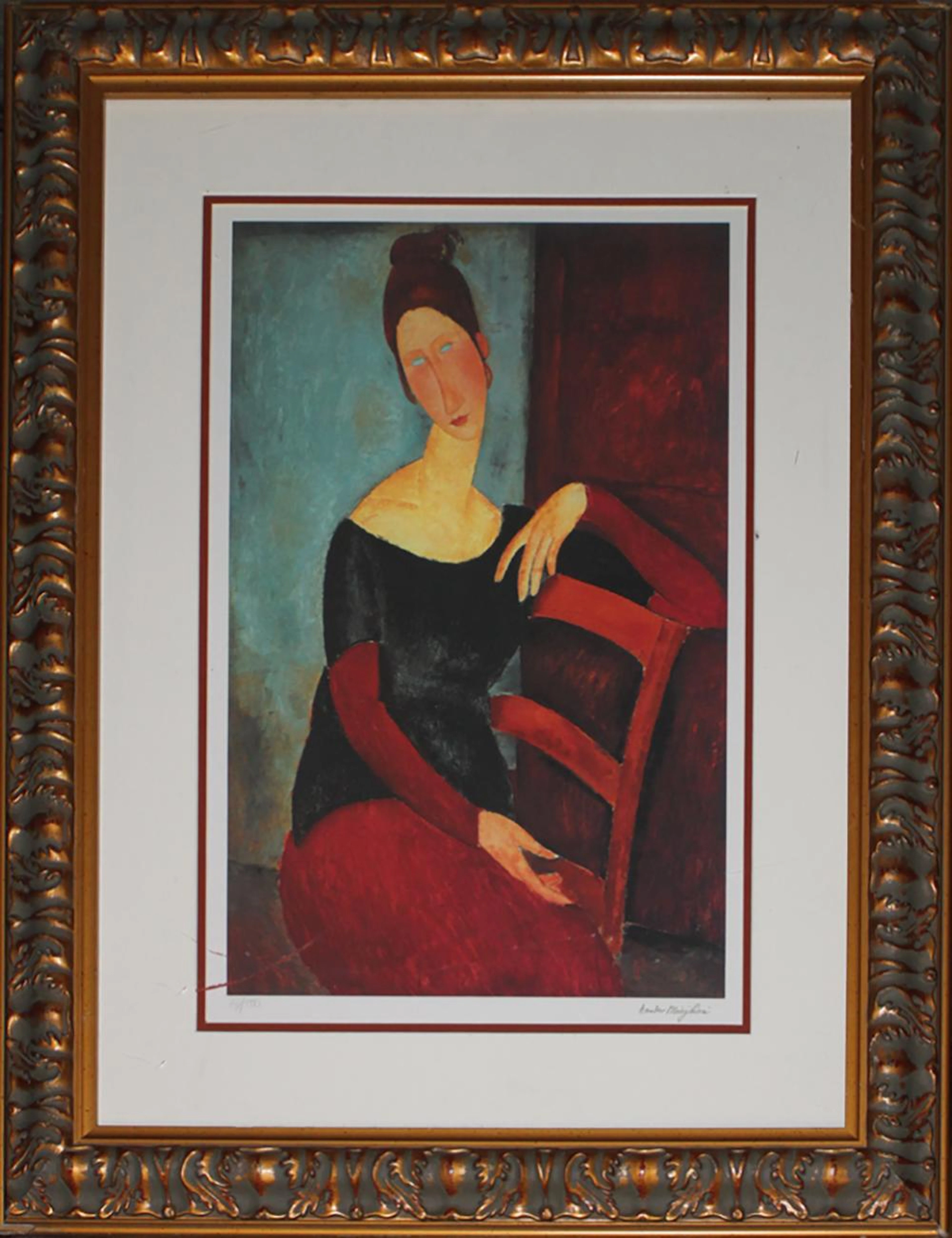 Modigliani Portrait of Jeanne Hebuterne Limited Edition Lithograph