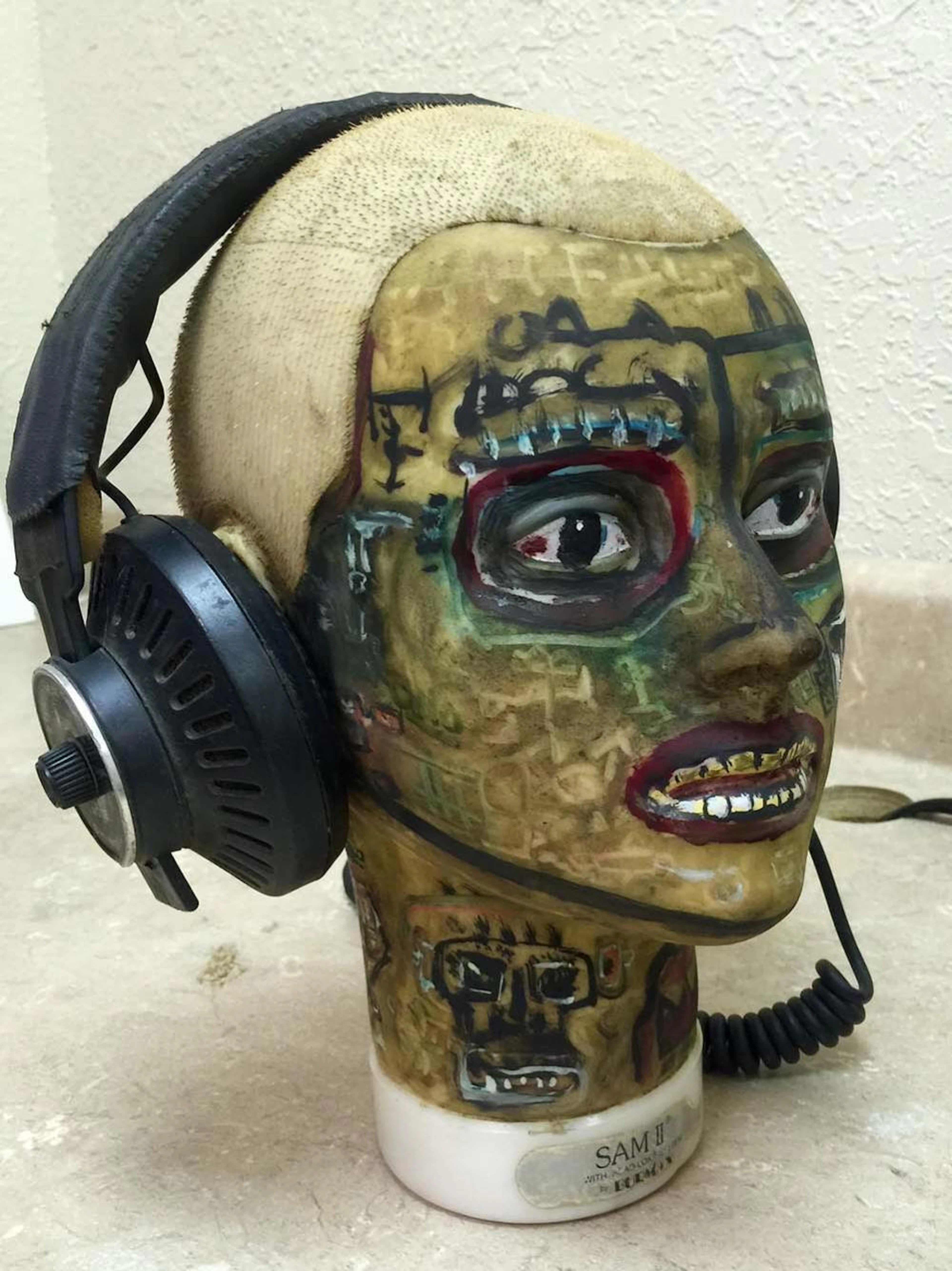 Jean Michel Basquiat Original Sculpture Head