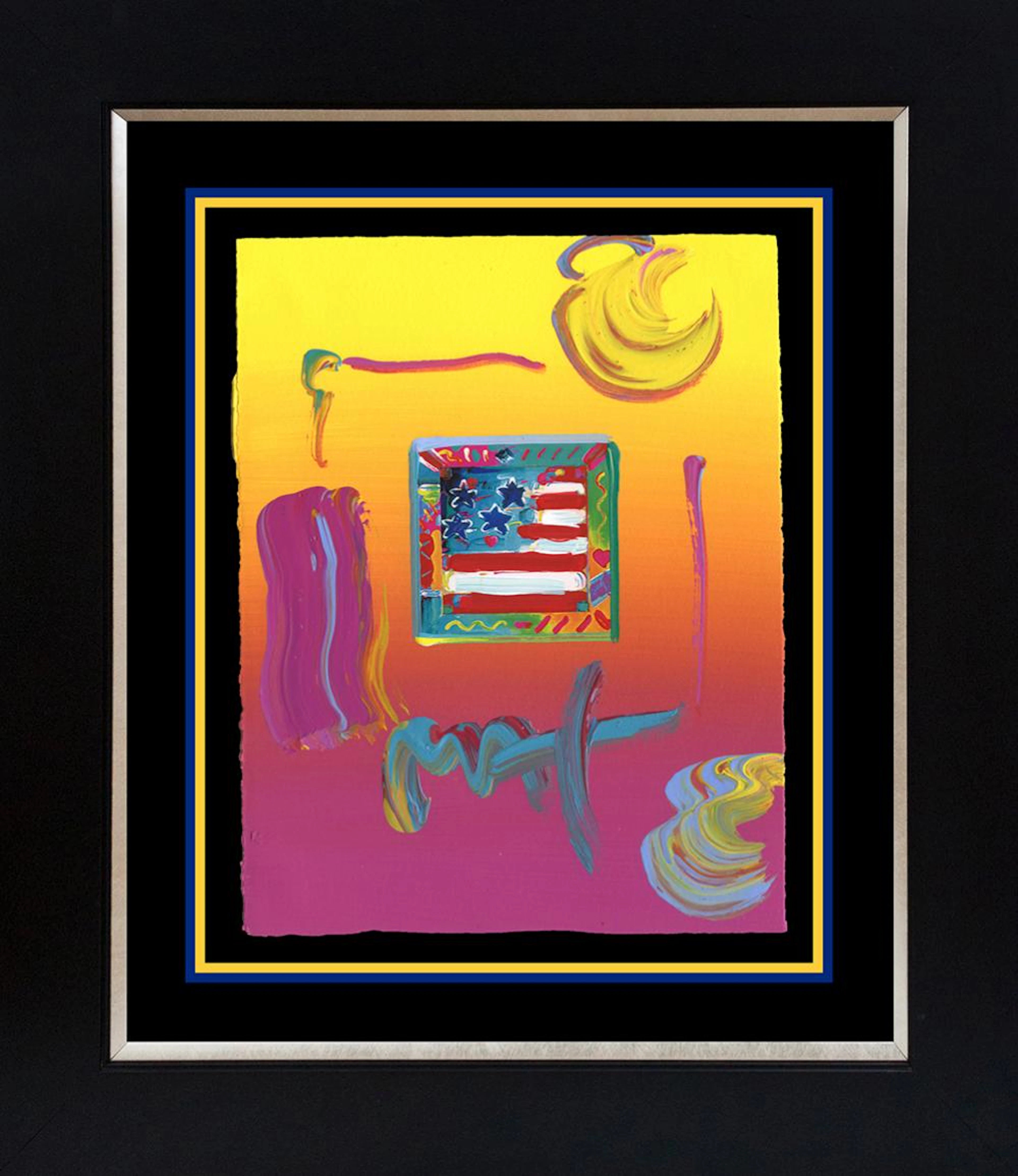 Peter Max Mixed Media Original