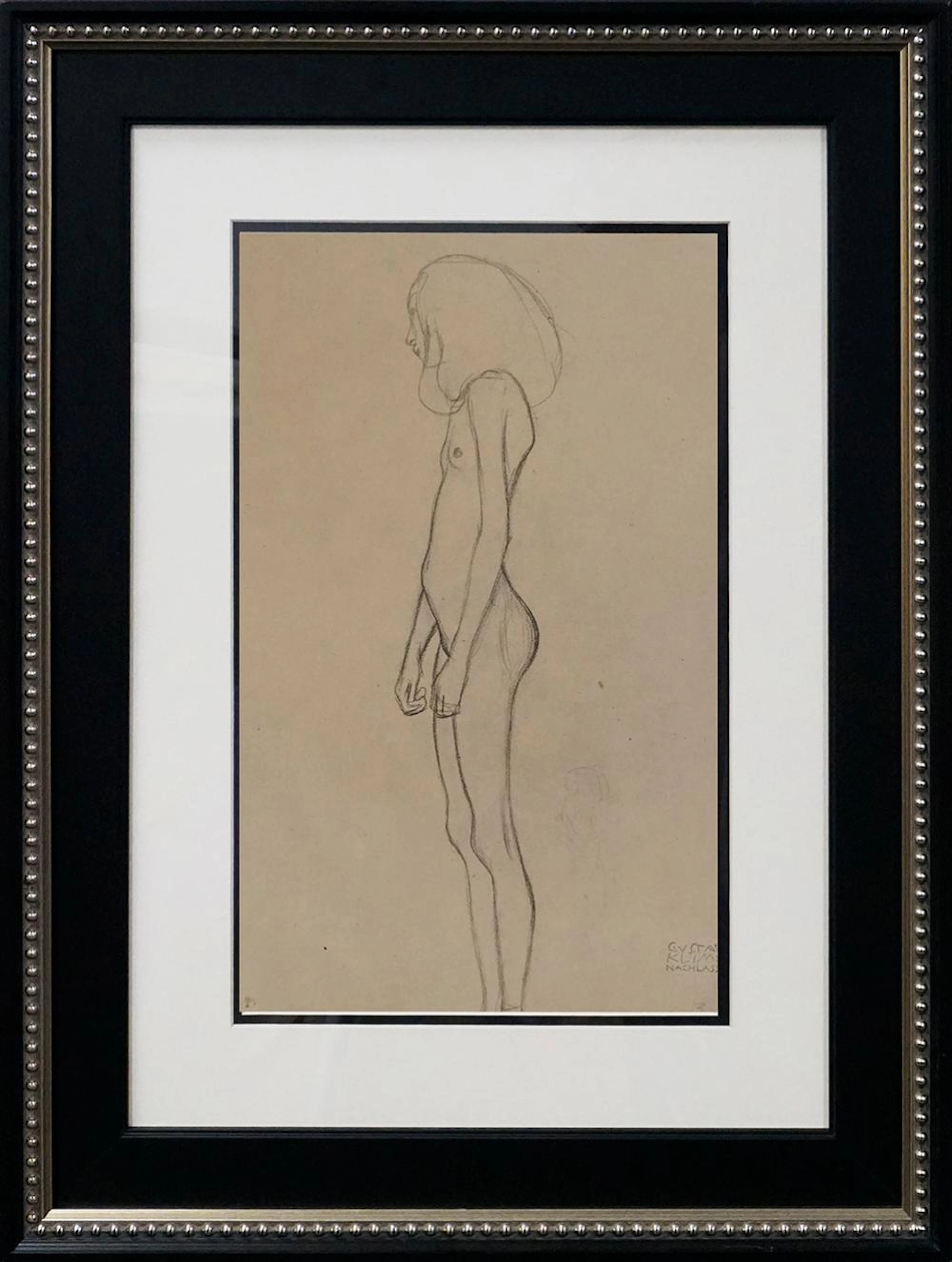 Gustav Klimt lithograph from 1964