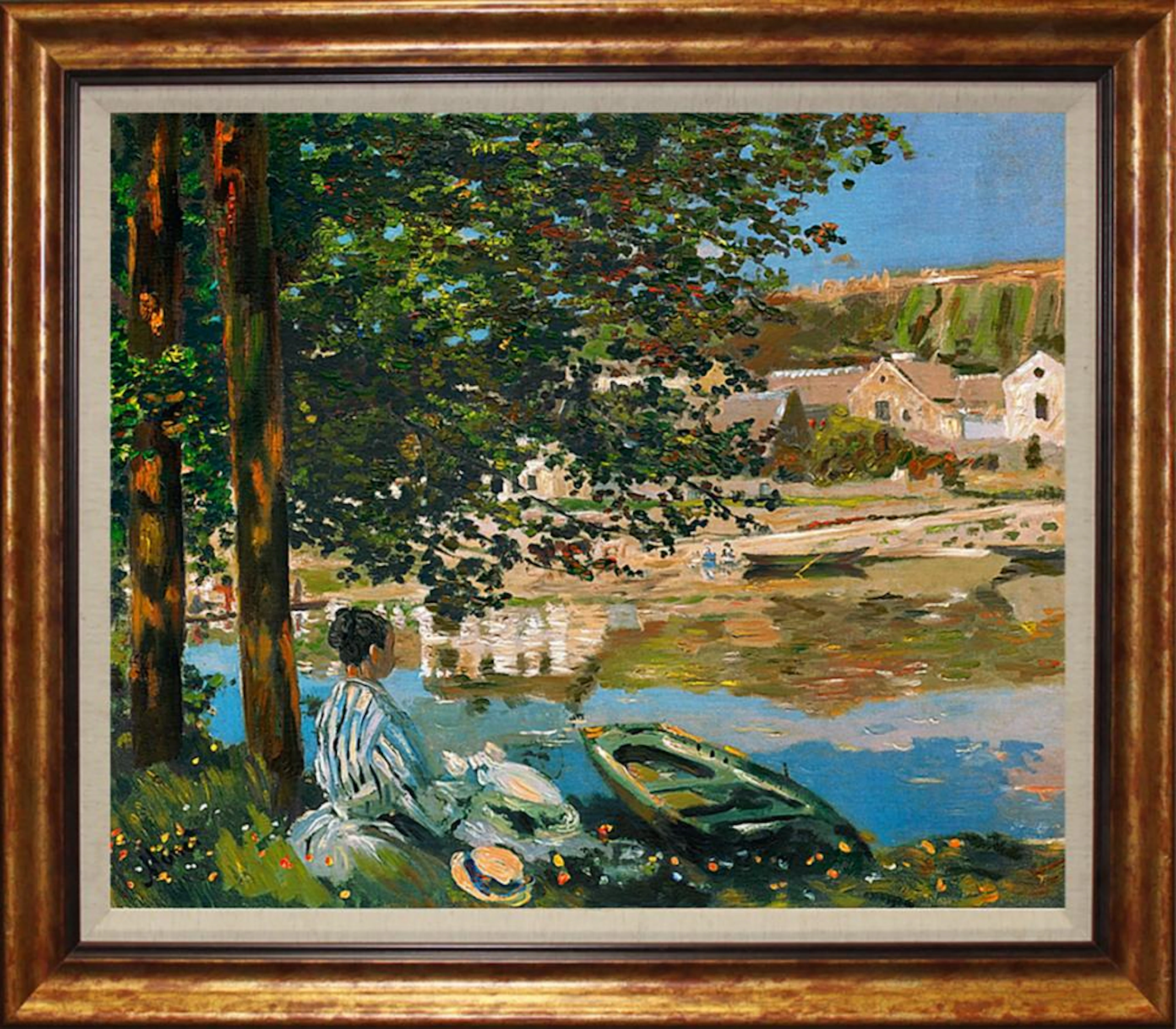 Claude Monet- Limited Edition The River on canvas landscape