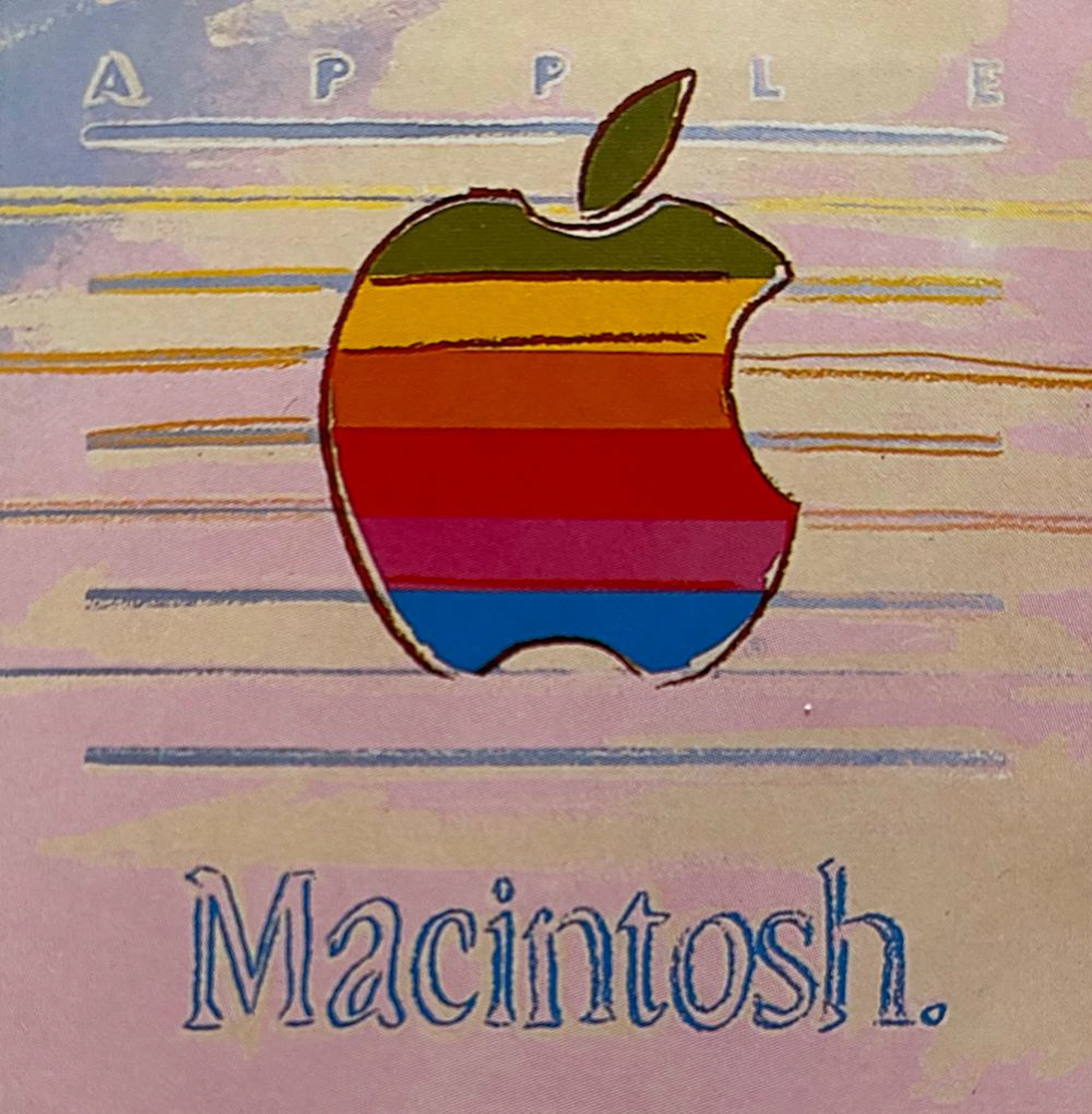Andy Warhol Original Serigraph Apple Macintosh Artist Proof 1985 The Ad Series