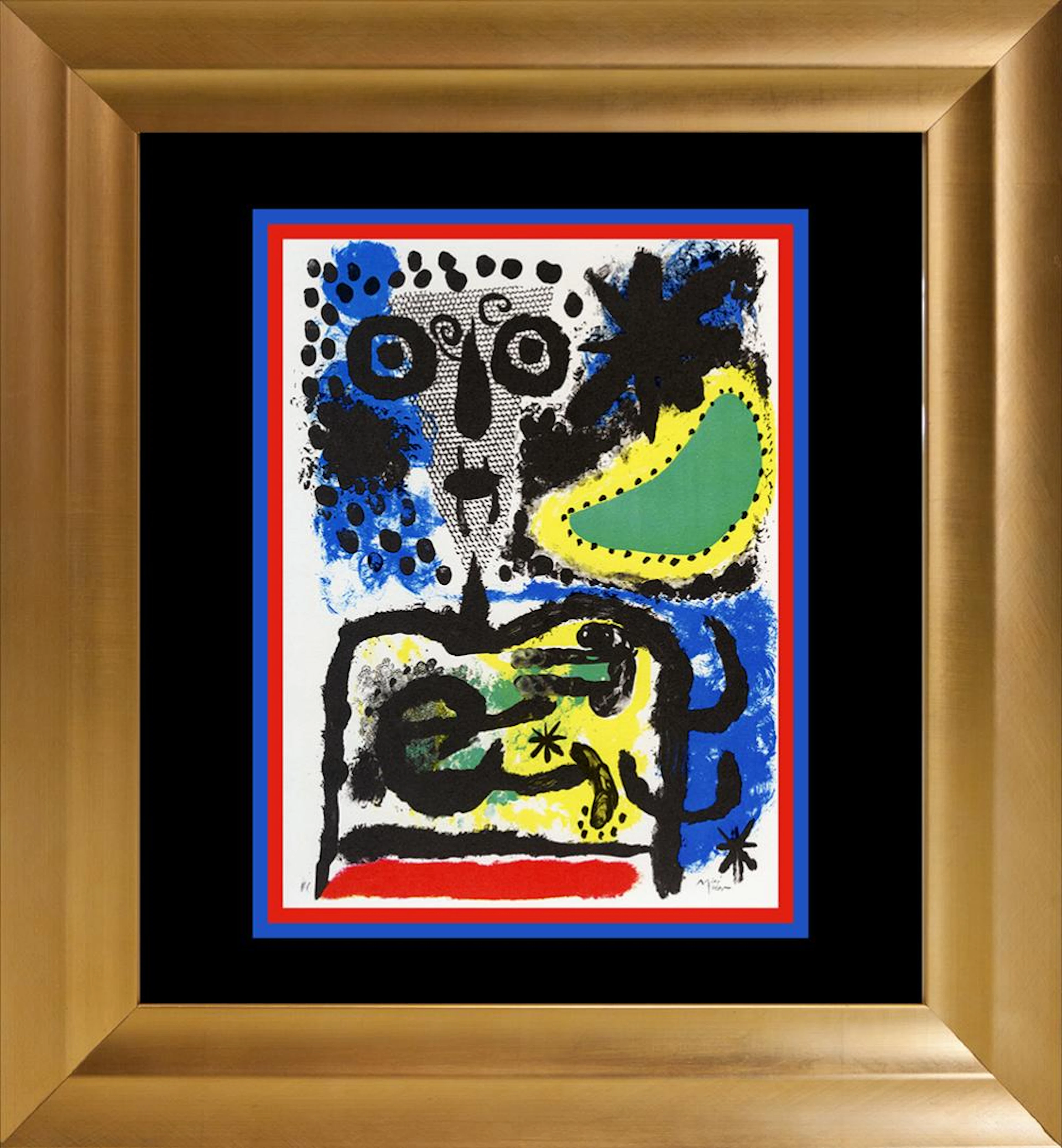 Joan Miro Color Plate Lithograph 1962 Maeght Paris