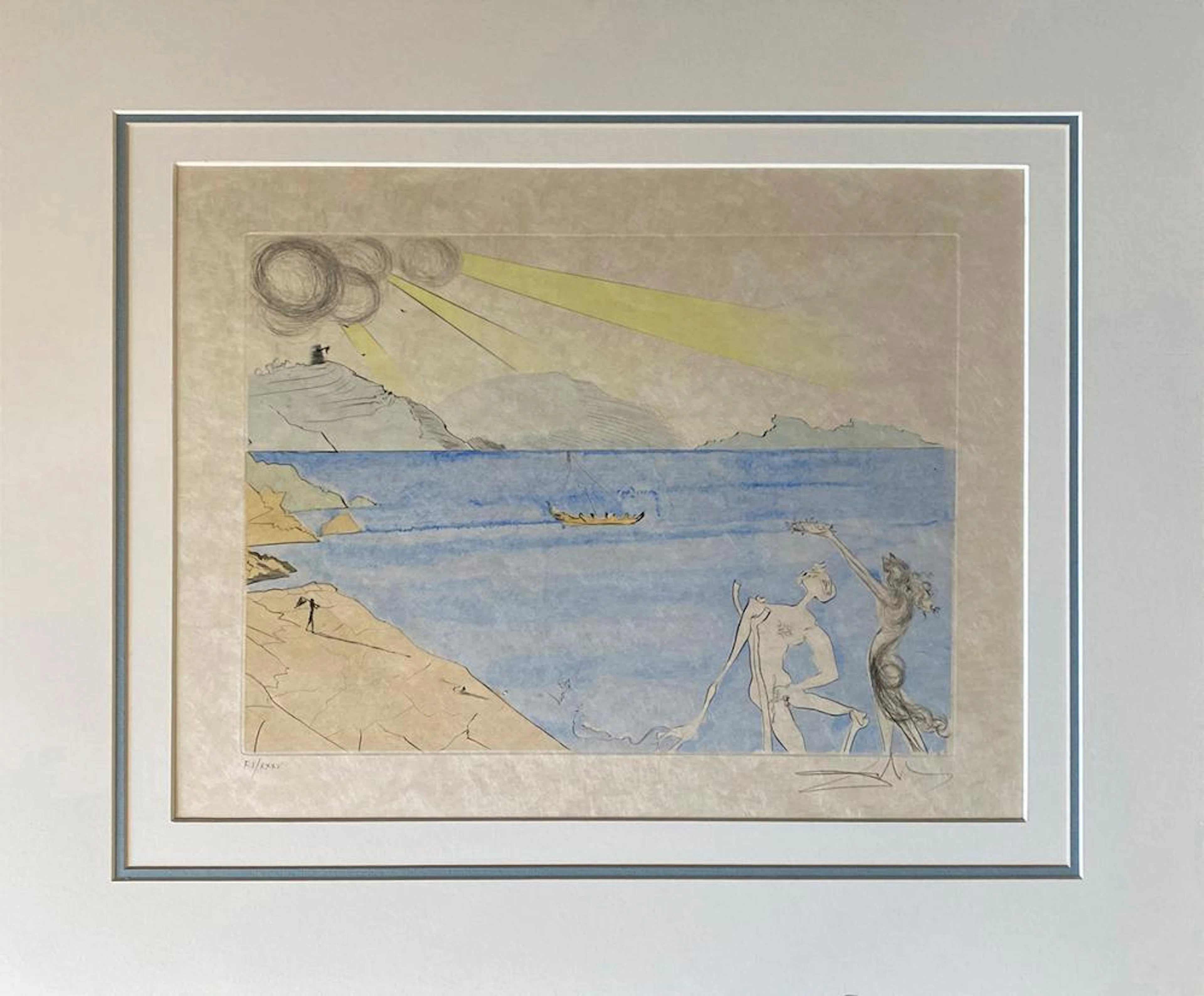 Salvador Dali 50 years of Surrealism on Original Colored...