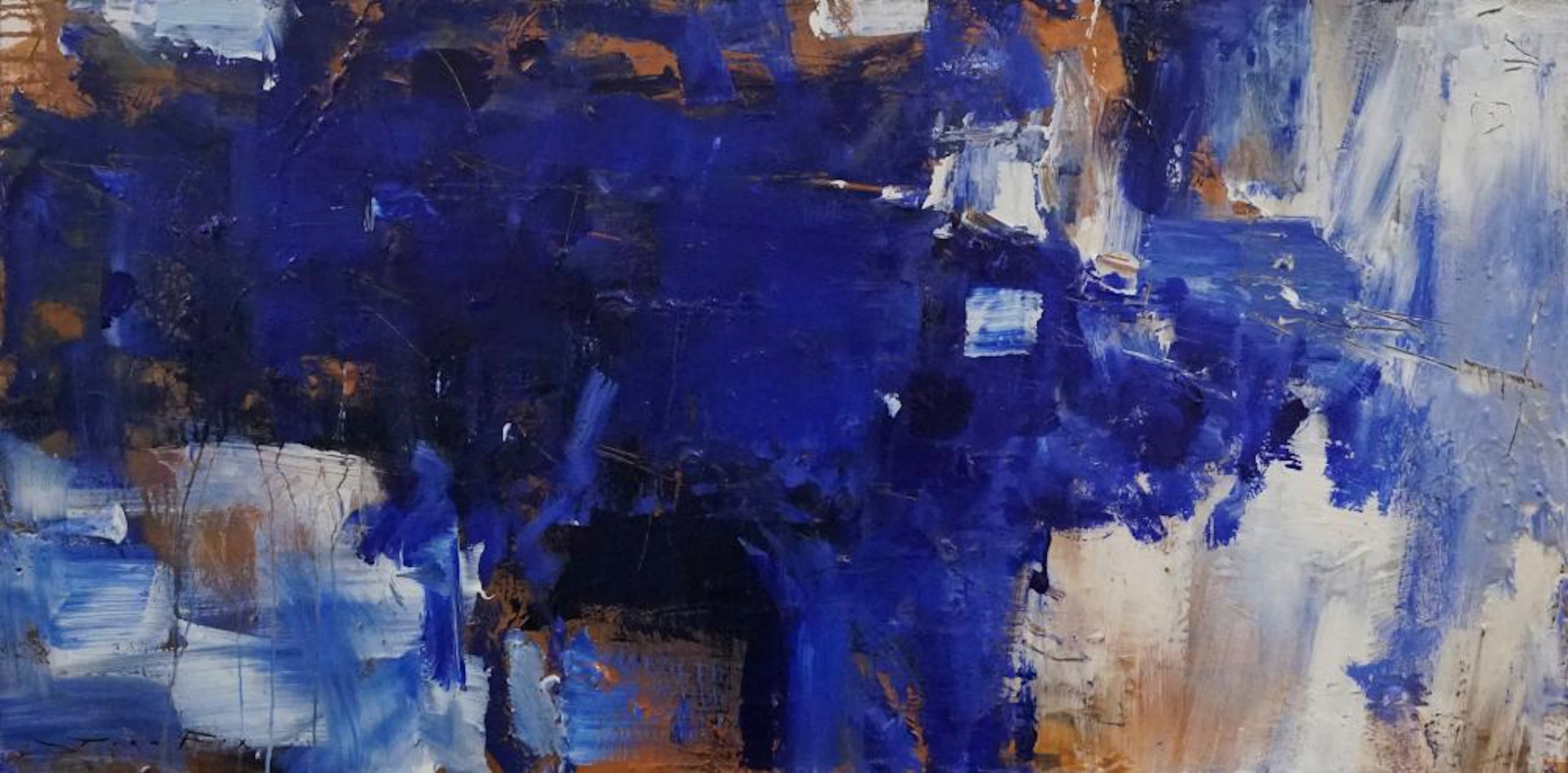 Jorn Fox Original Abstract oil on canvas 48 x 24 inches